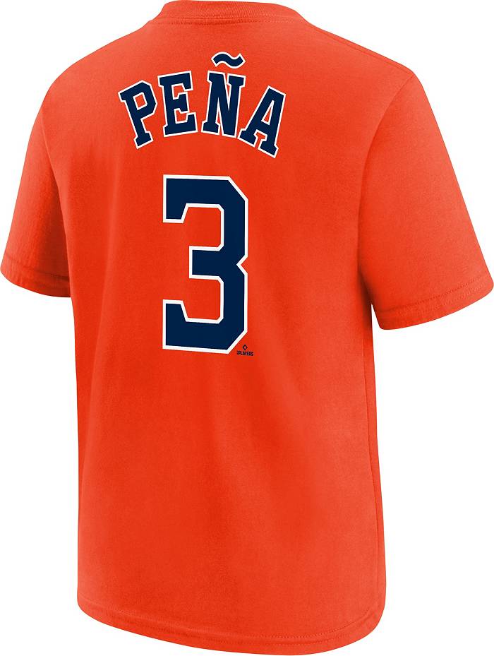 Jeremy Pena Player Houston Navy & Orange 2023 Baseball Jersey