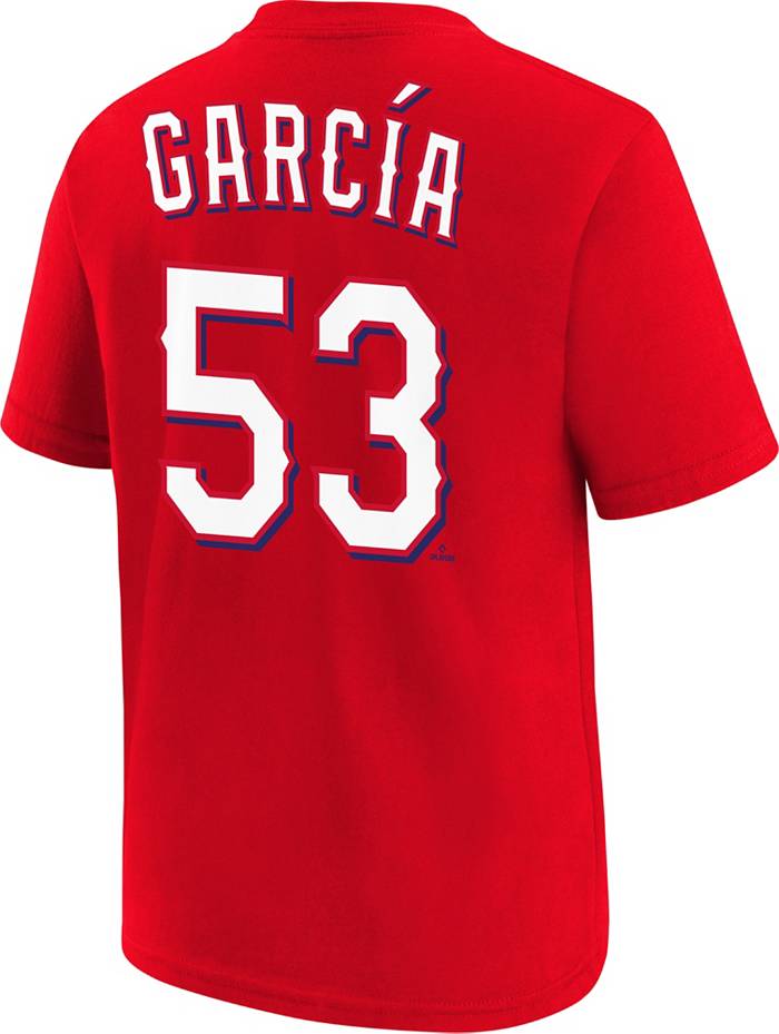 Nike Youth Texas Rangers Adolis García #53 Red T-Shirt