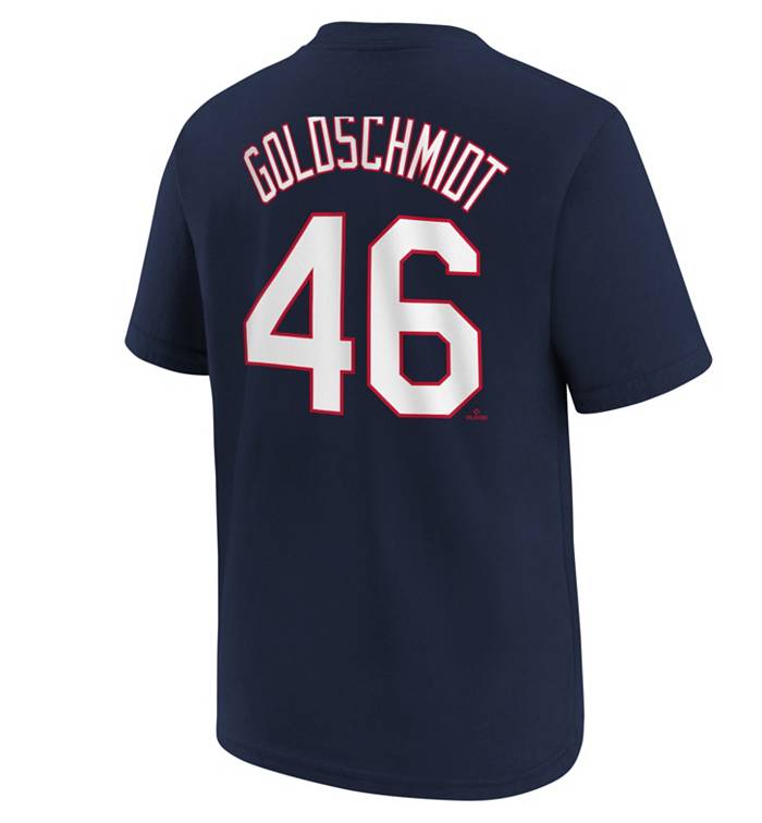 MLB Team Apparel Youth St. Louis Cardinals Paul Goldschmidt #46 Navy T-Shirt