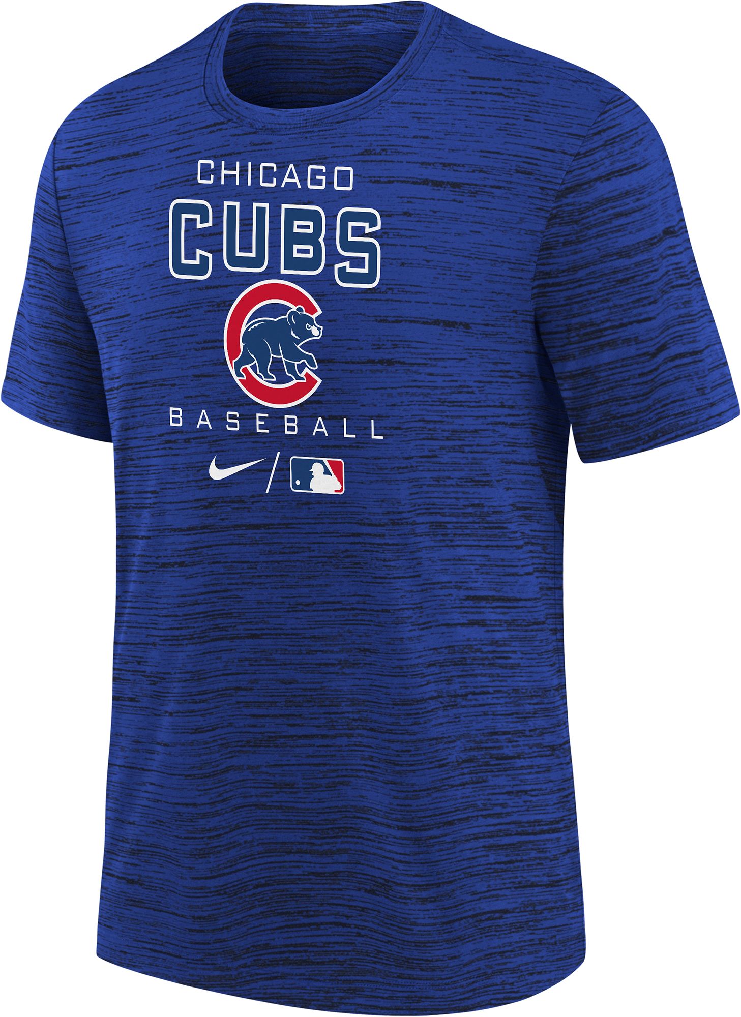 Nike Youth Boys' Chicago Cubs Blue Authentic Collection Velocity T-Shirt product image