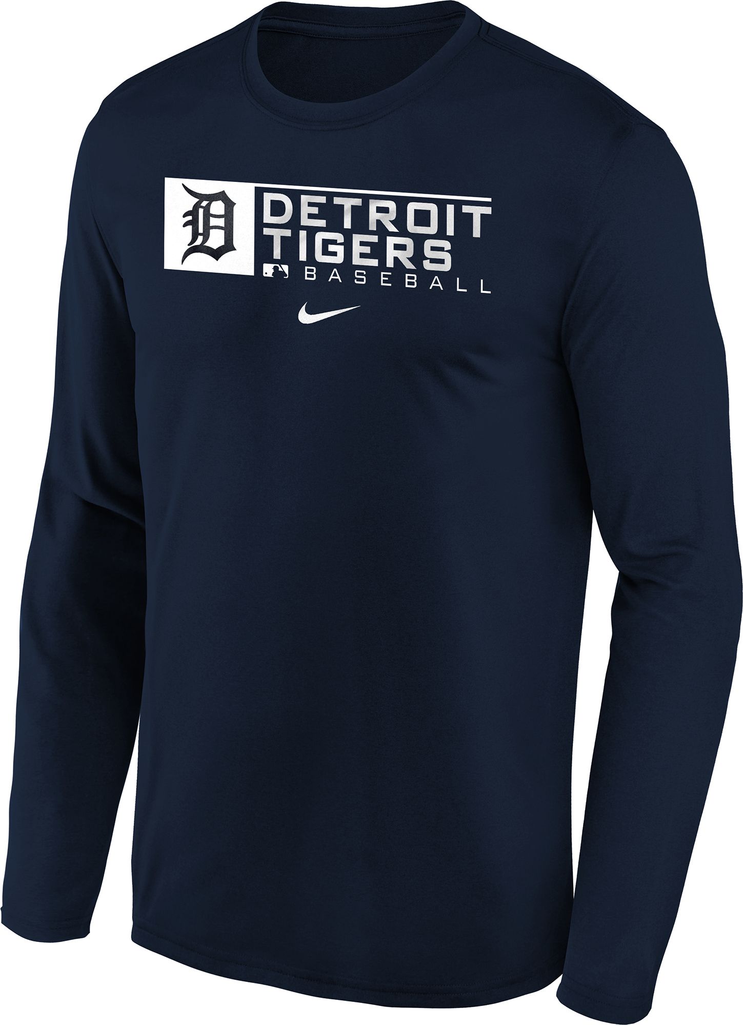 Nike Youth Boys' Detroit Tigers Blue Authentic Collection Dri-FIT Legend Long Sleeve T-Shirt product image