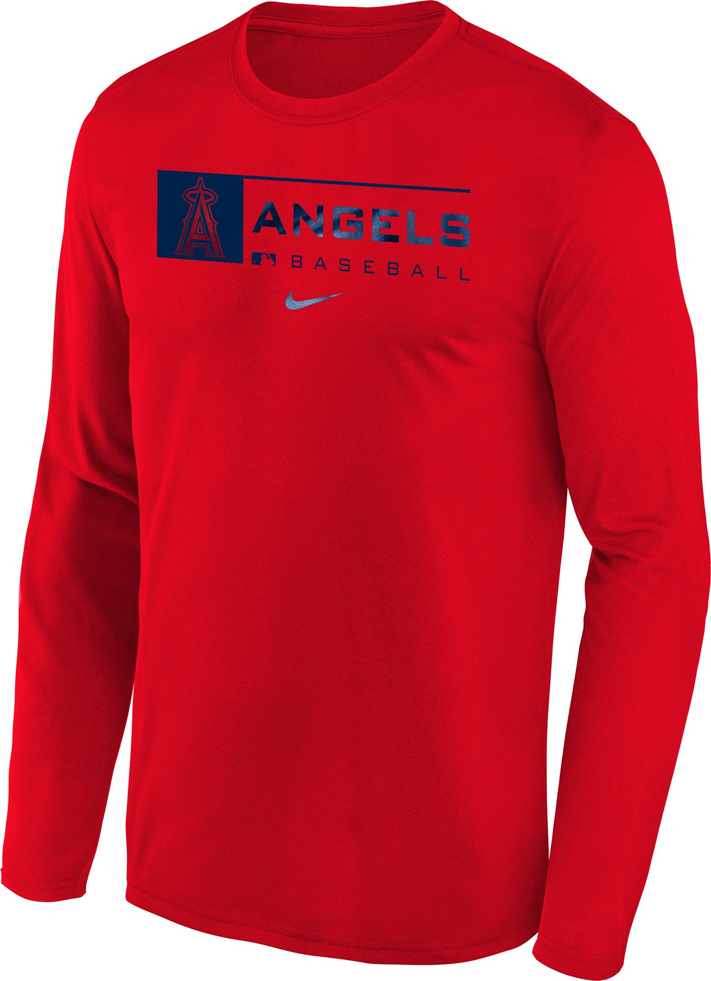 Nike Youth Boys' Los Angeles Angels Red Authentic Collection Dri-FIT Legend Long Sleeve T-Shirt product image