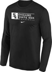 Nike Youth Boys' Chicago White Sox Black Authentic Collection Dri-FIT Legend Long Sleeve T-Shirt product image