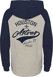 MLB Team Apparel Youth Houston Astros Navy Bases Loaded Hooded Long Sleeve T-Shirt product image