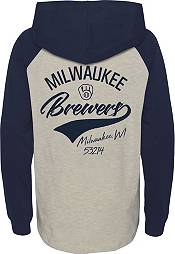 MLB Team Apparel Youth Milwaukee Brewers Navy Home Run T-Shirt