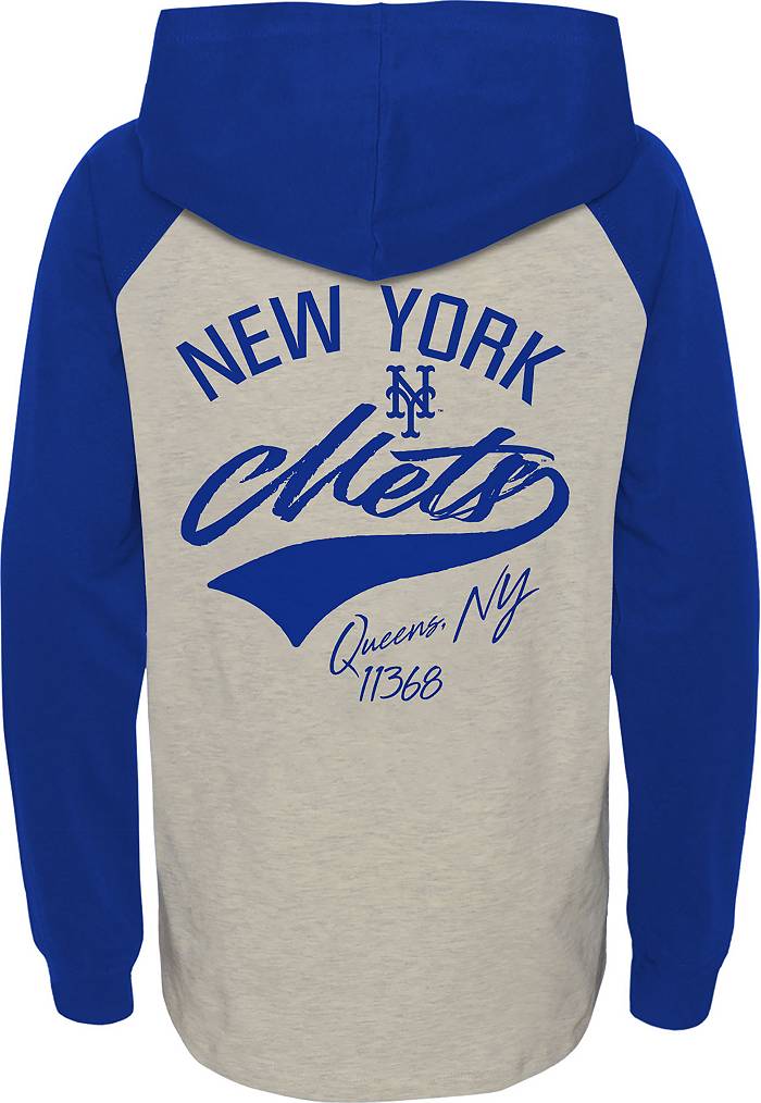 Nike Youth New York Mets Blue Headliner Performance Hoodie