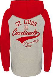 MLB Team Apparel Youth St. Louis Cardinals Red Bases Loaded Hooded Long Sleeve T-Shirt product image