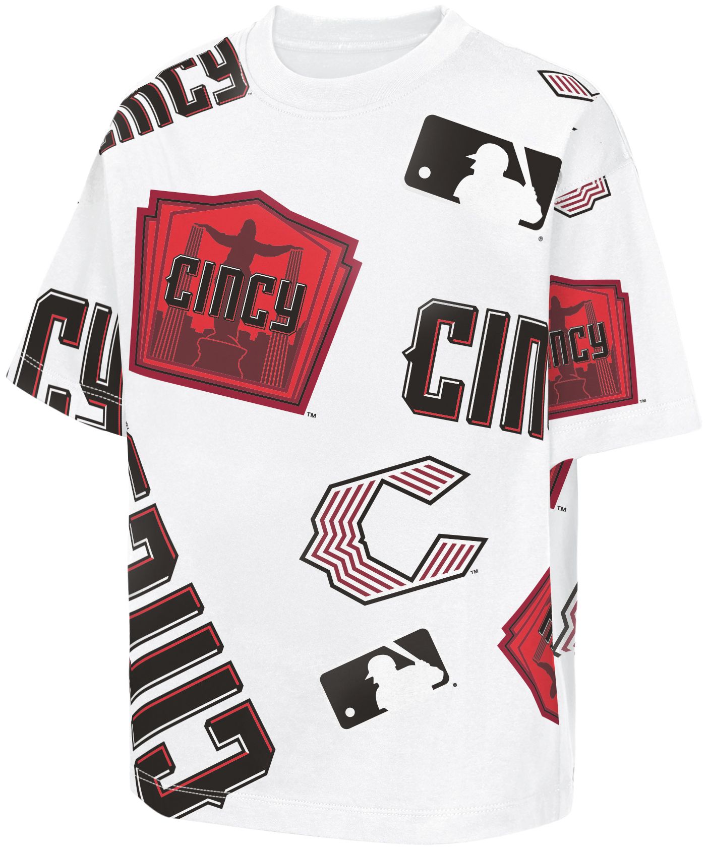 MLB Team Apparel Youth Cincinnati Reds 2026 City Connect Cotton Circus Catch T-Shirt product image