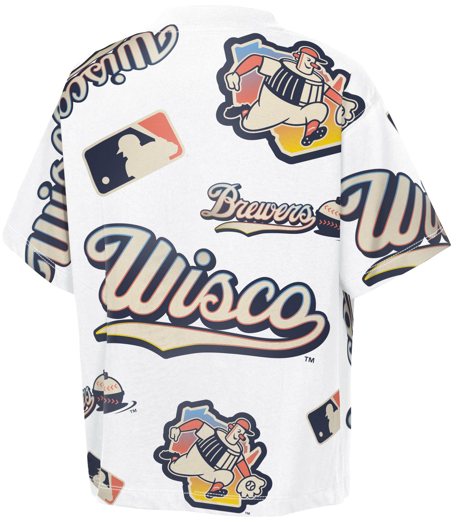MLB Team Apparel Youth Milwaukee Brewers 2026 City Connect Cotton Circus Catch T-Shirt product image