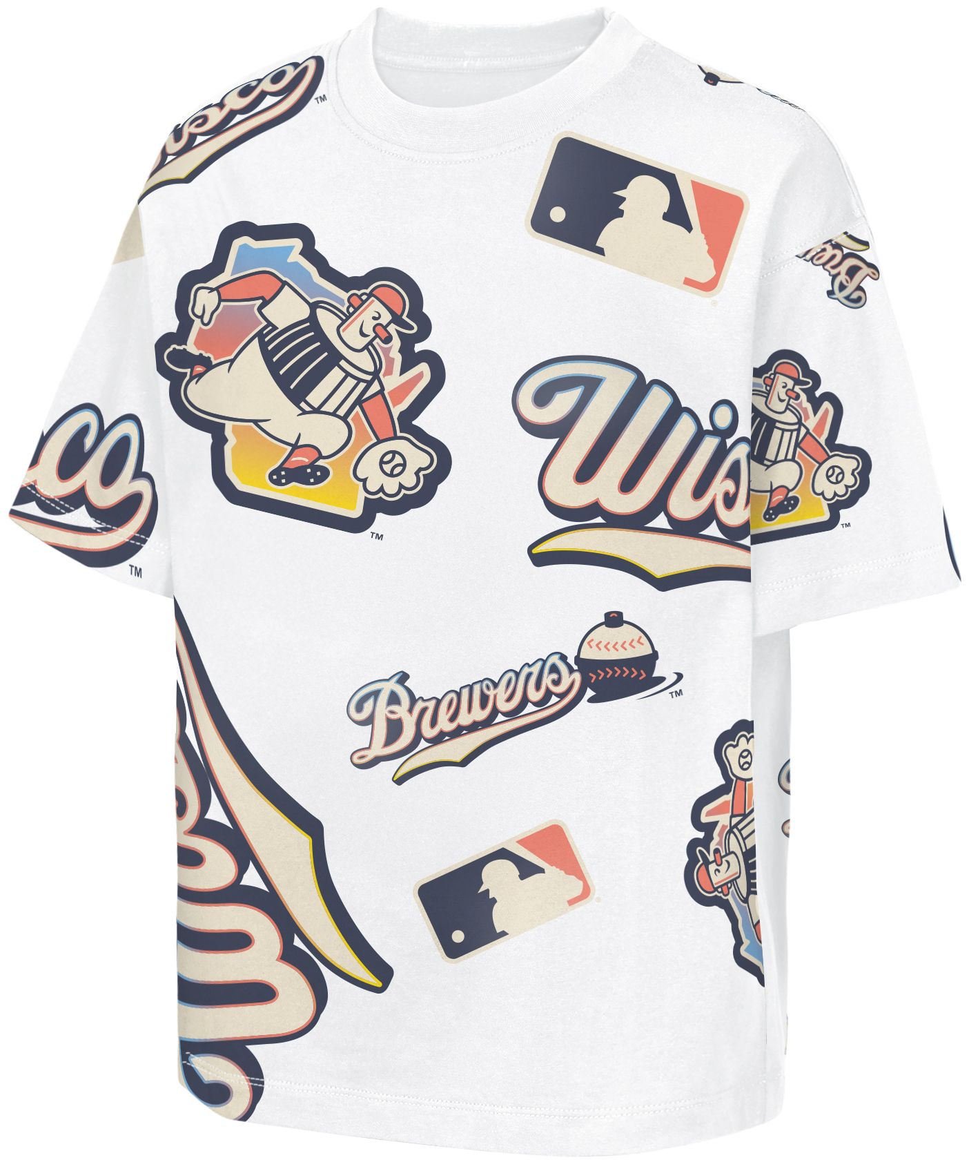 MLB Team Apparel Youth Milwaukee Brewers 2026 City Connect Cotton Circus Catch T-Shirt product image