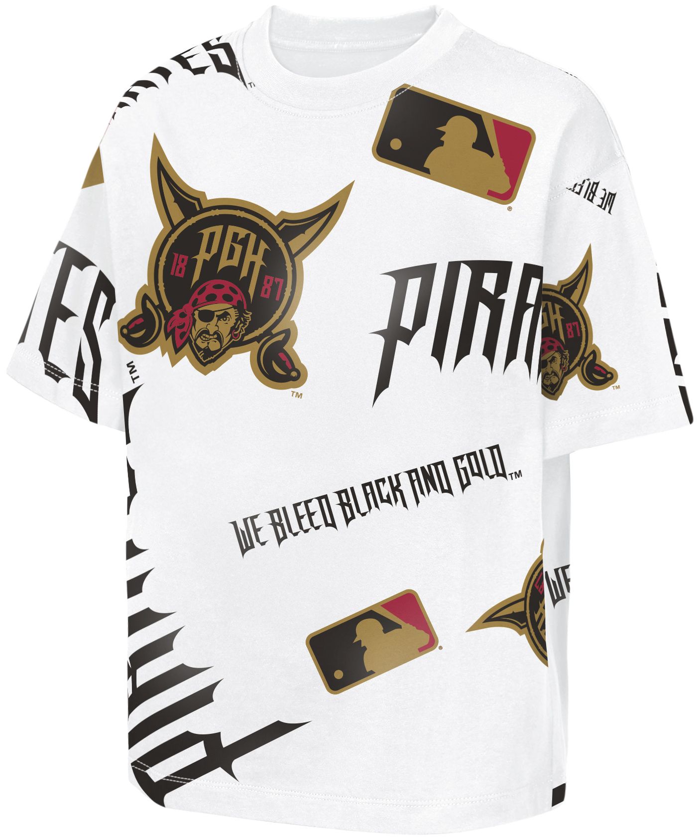 MLB Team Apparel Youth Pittsburgh Pirates 2026 City Connect Cotton Circus Catch T-Shirt product image