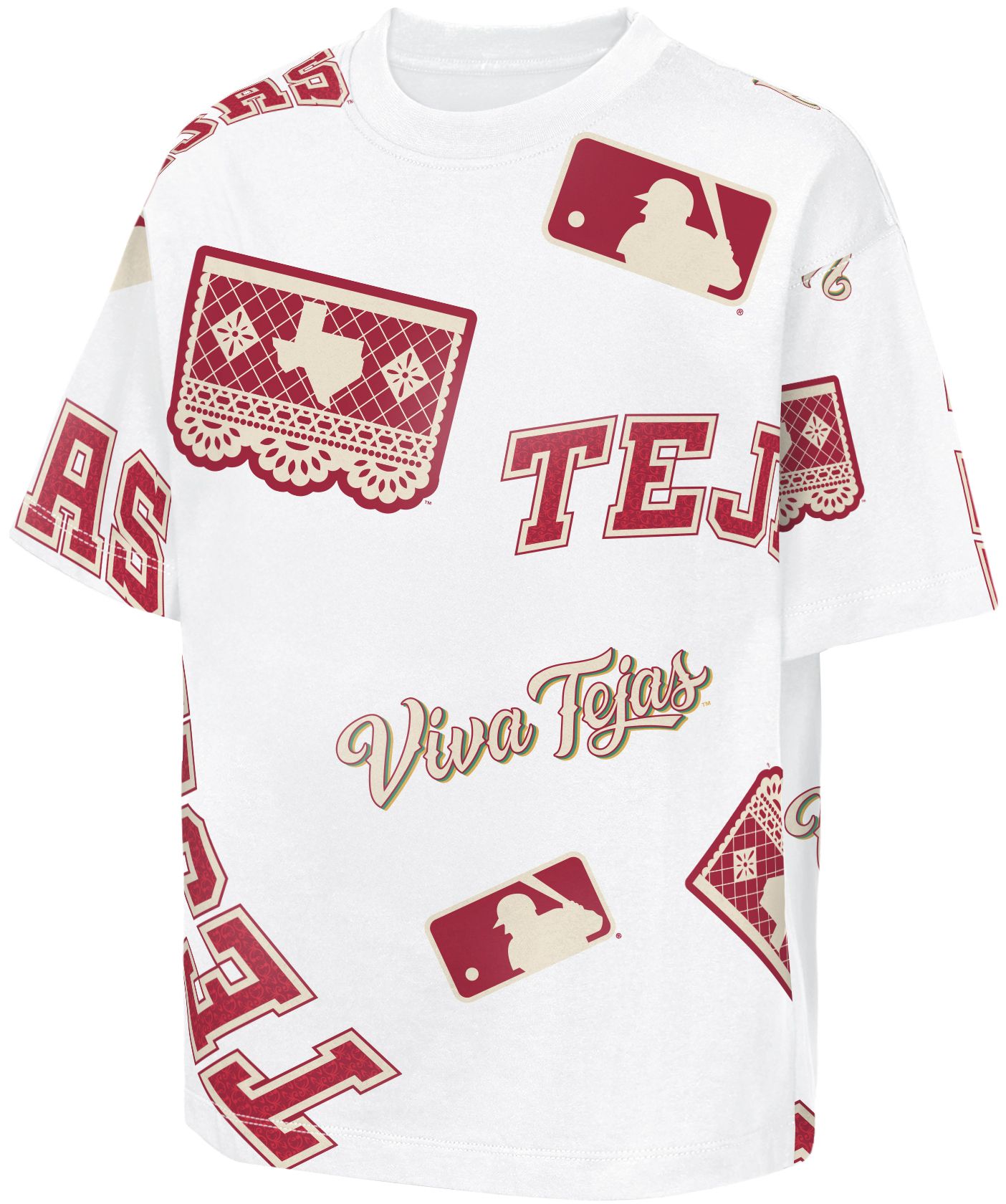 MLB Team Apparel Youth Texas Rangers 2026 City Connect Cotton Circus Catch T-Shirt product image
