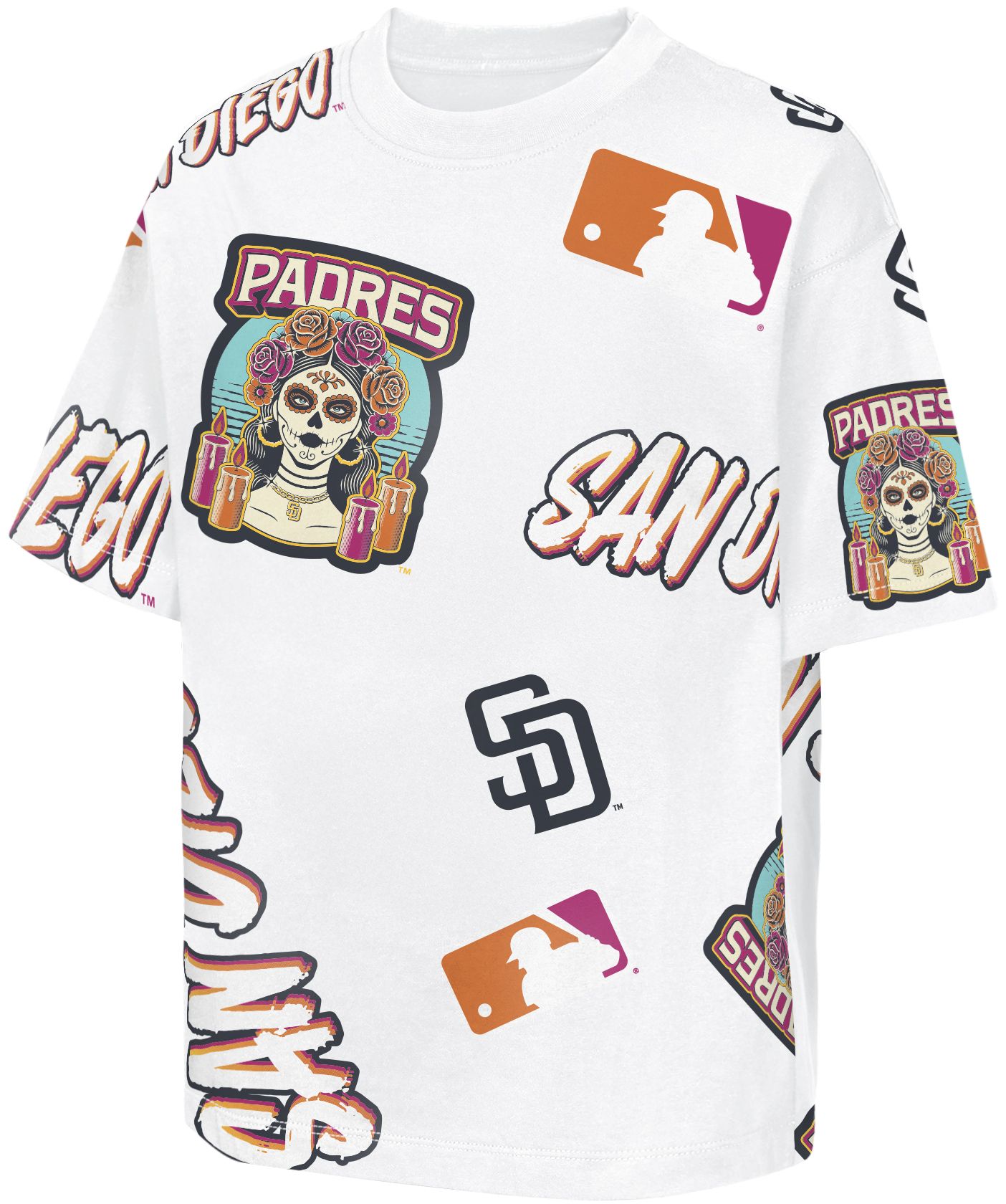 MLB Team Apparel Youth San Diego Padres 2026 City Connect Cotton Circus Catch T-Shirt product image