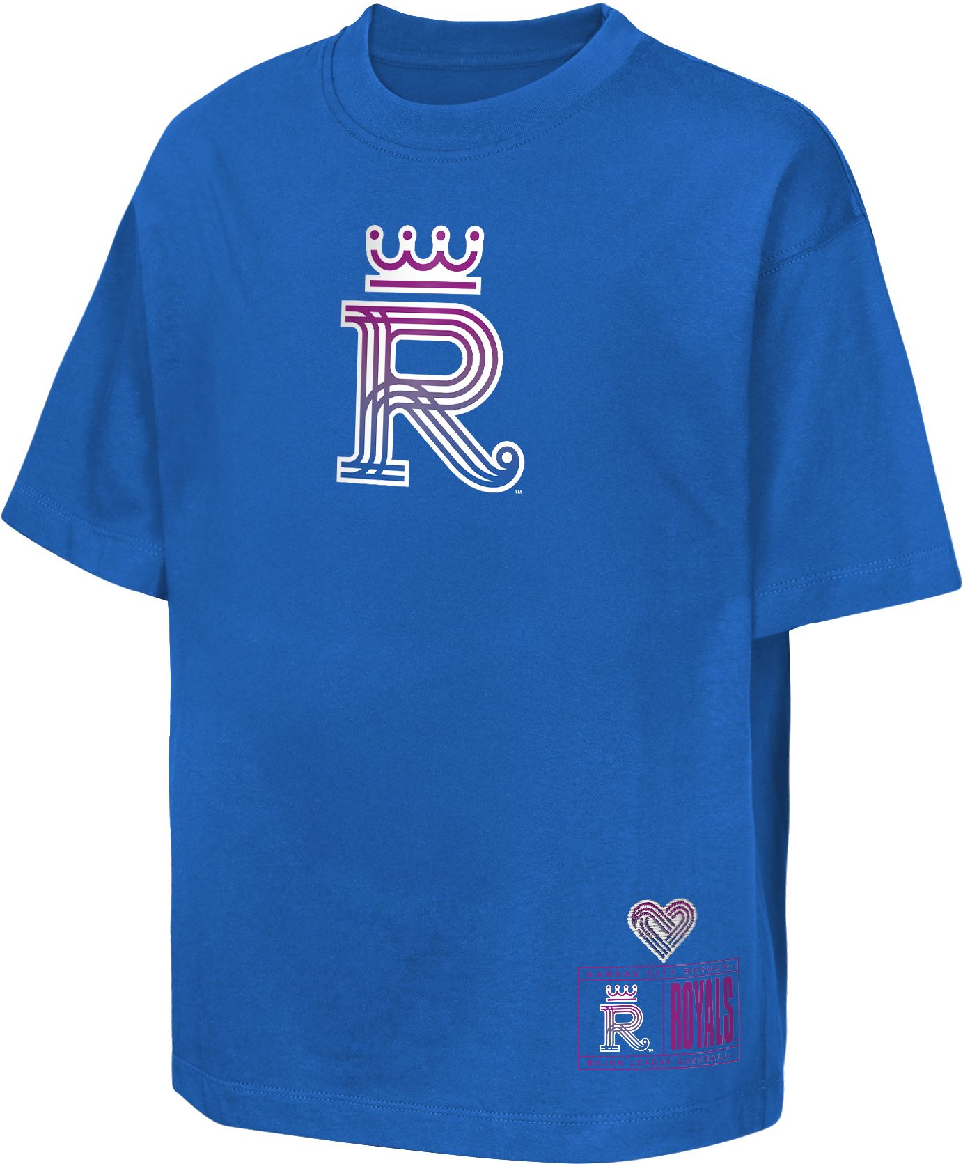 MLB Team Apparel Youth Kansas City Royals 2026 City Connect Brush Back T-Shirt product image