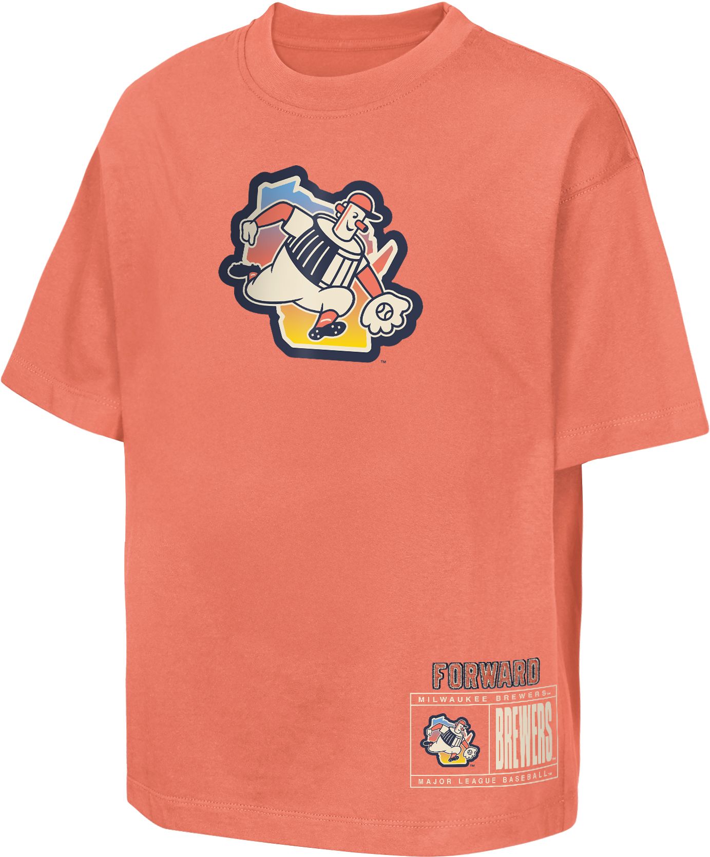 MLB Team Apparel Youth Milwaukee Brewers 2026 City Connect Brush Back T-Shirt product image