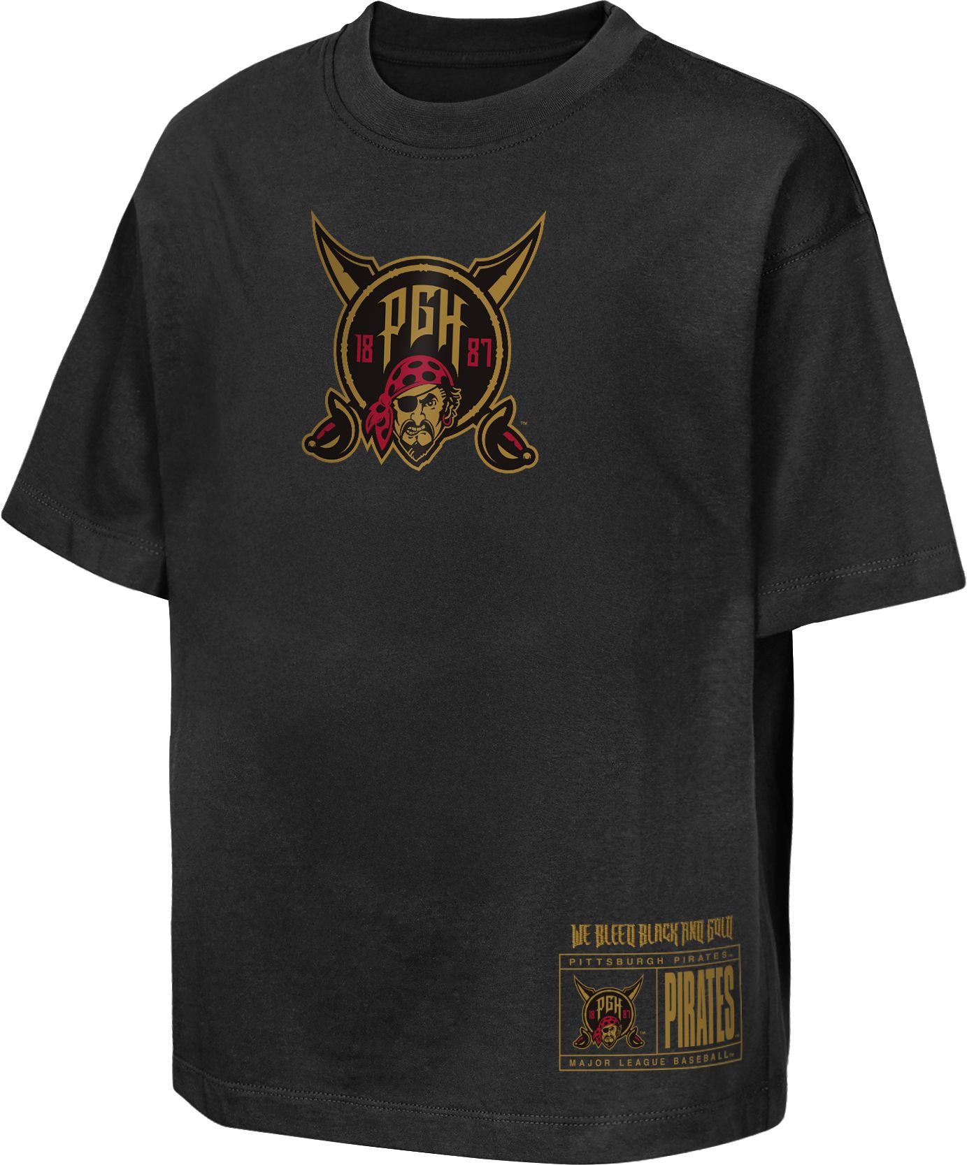 MLB Team Apparel Youth Pittsburgh Pirates 2026 City Connect Brush Back T-Shirt product image