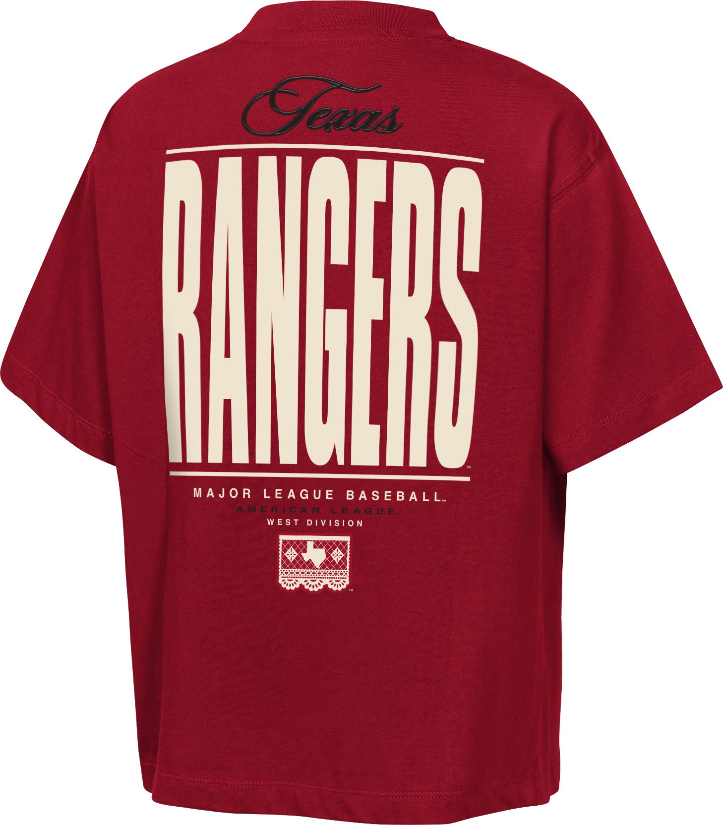 MLB Team Apparel Youth Texas Rangers 2026 City Connect Brush Back T-Shirt product image