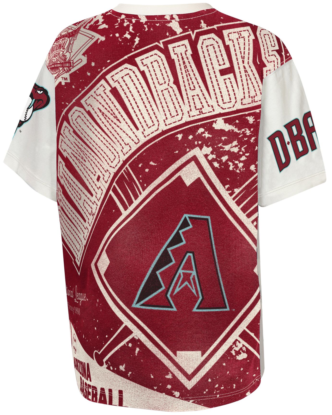 MLB Team Apparel Youth Arizona Diamondbacks Top Player All Over Print T-Shirt product image