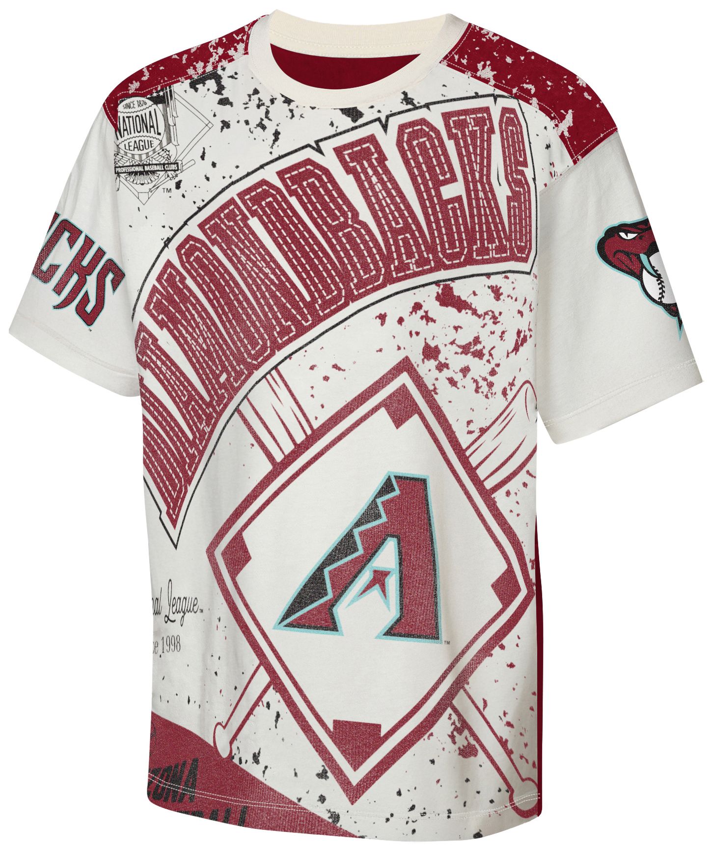 MLB Team Apparel Youth Arizona Diamondbacks Top Player All Over Print T-Shirt product image