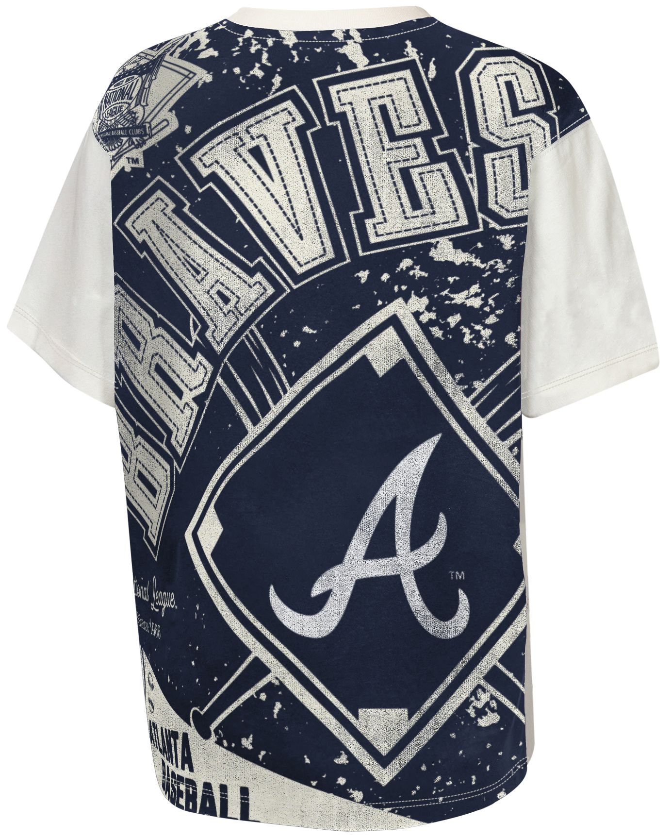 MLB Team Apparel Youth Atlanta Braves Top Player All Over Print T-Shirt product image