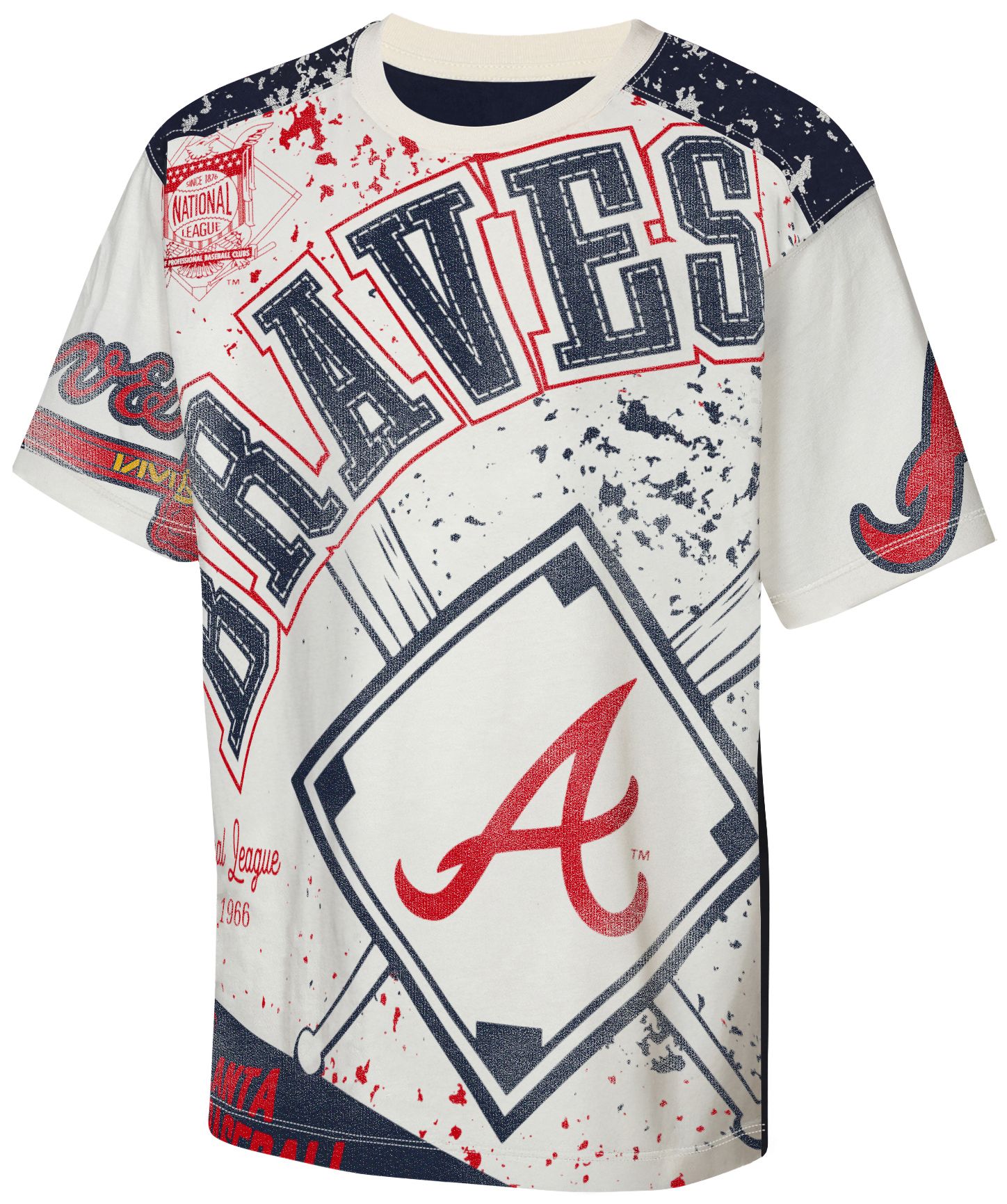 MLB Team Apparel Youth Atlanta Braves Top Player All Over Print T-Shirt product image