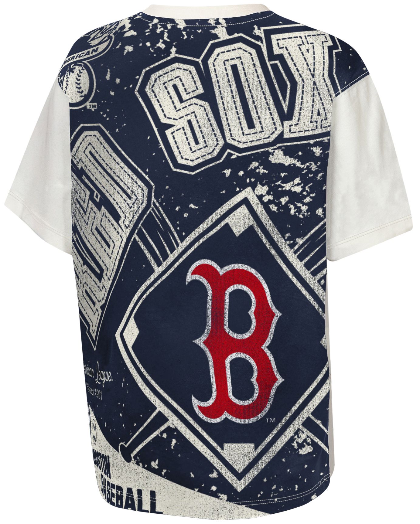 MLB Team Apparel Youth Boston Red Sox Top Player All Over Print T-Shirt product image