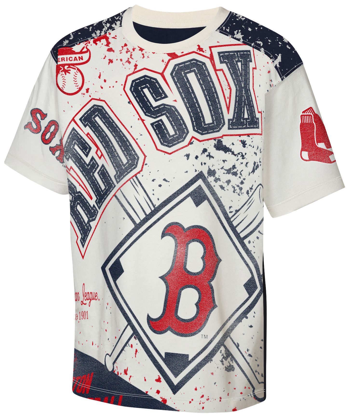 MLB Team Apparel Youth Boston Red Sox Top Player All Over Print T-Shirt product image