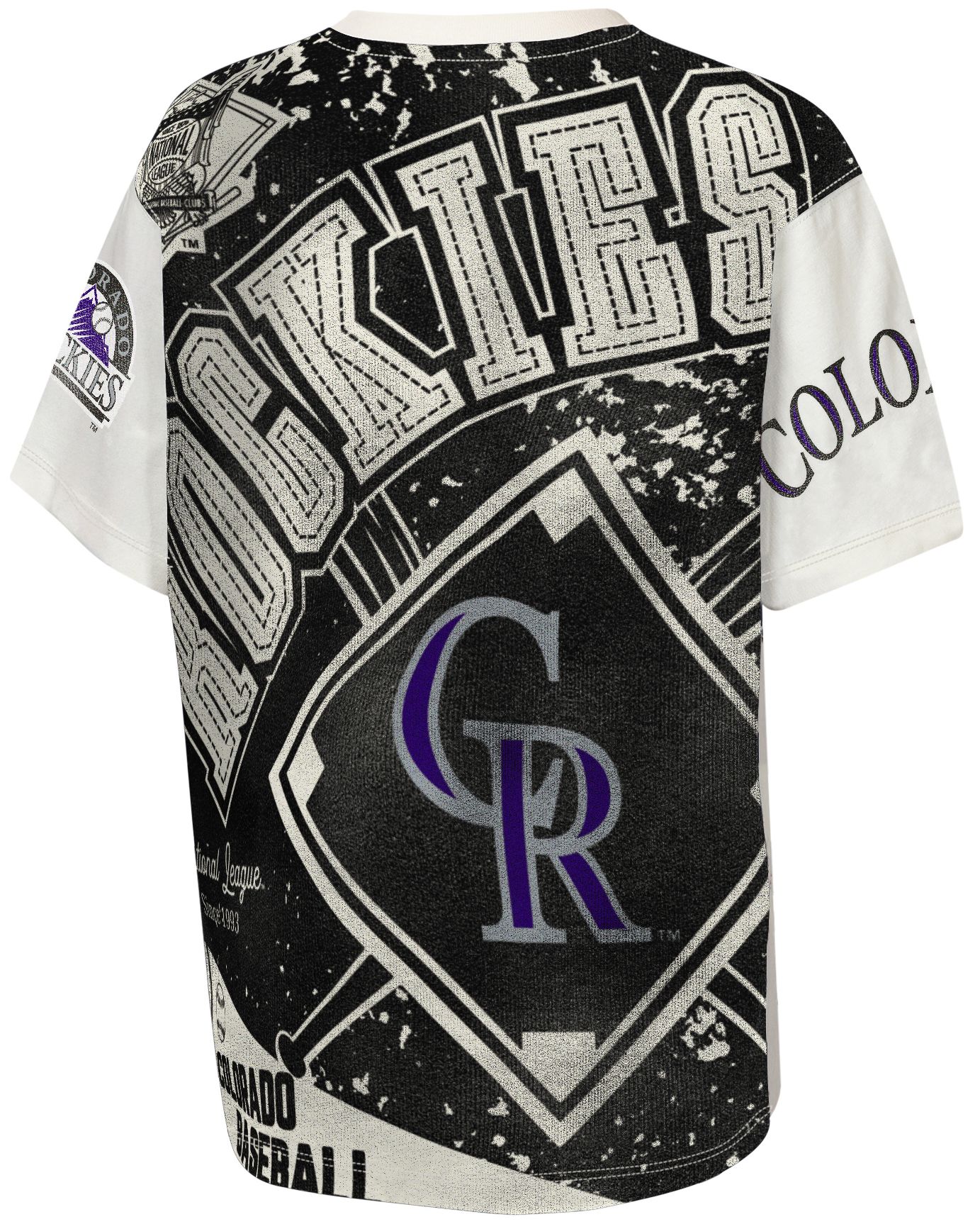 MLB Team Apparel Youth Colorado Rockies Top Player All Over Print T-Shirt product image