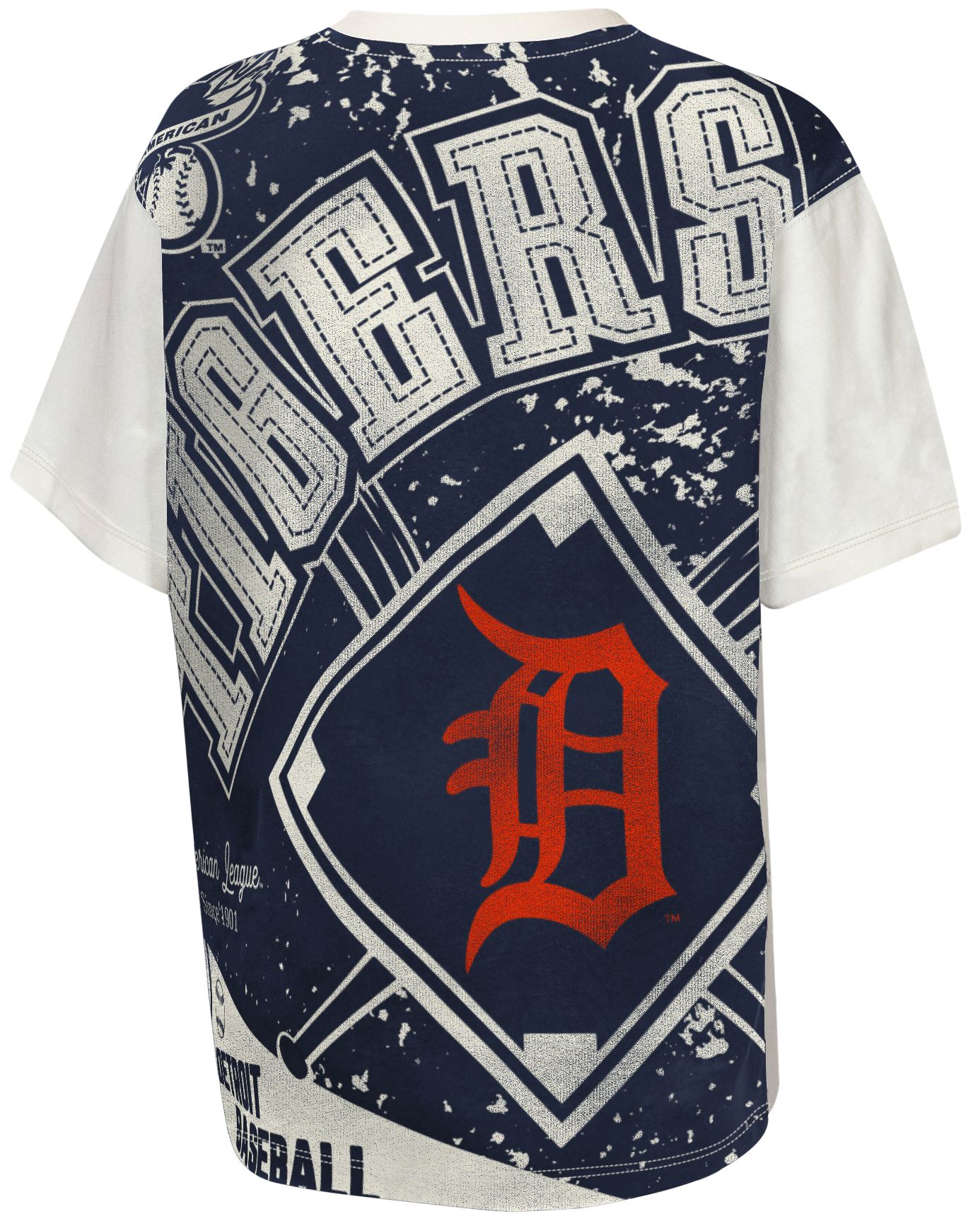 MLB Team Apparel Youth Detroit Tigers Top Player All Over Print T-Shirt product image