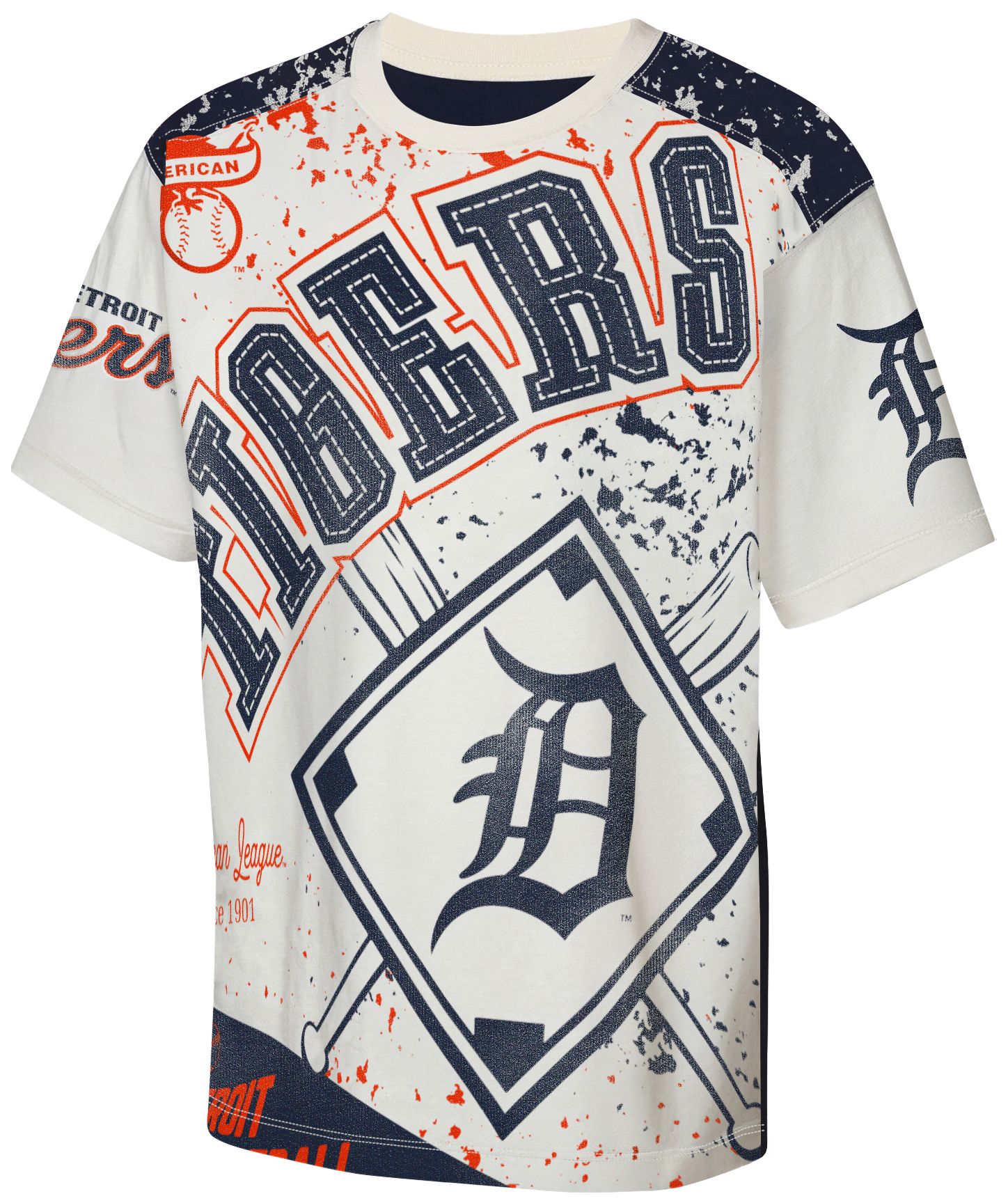 MLB Team Apparel Youth Detroit Tigers Top Player All Over Print T-Shirt product image