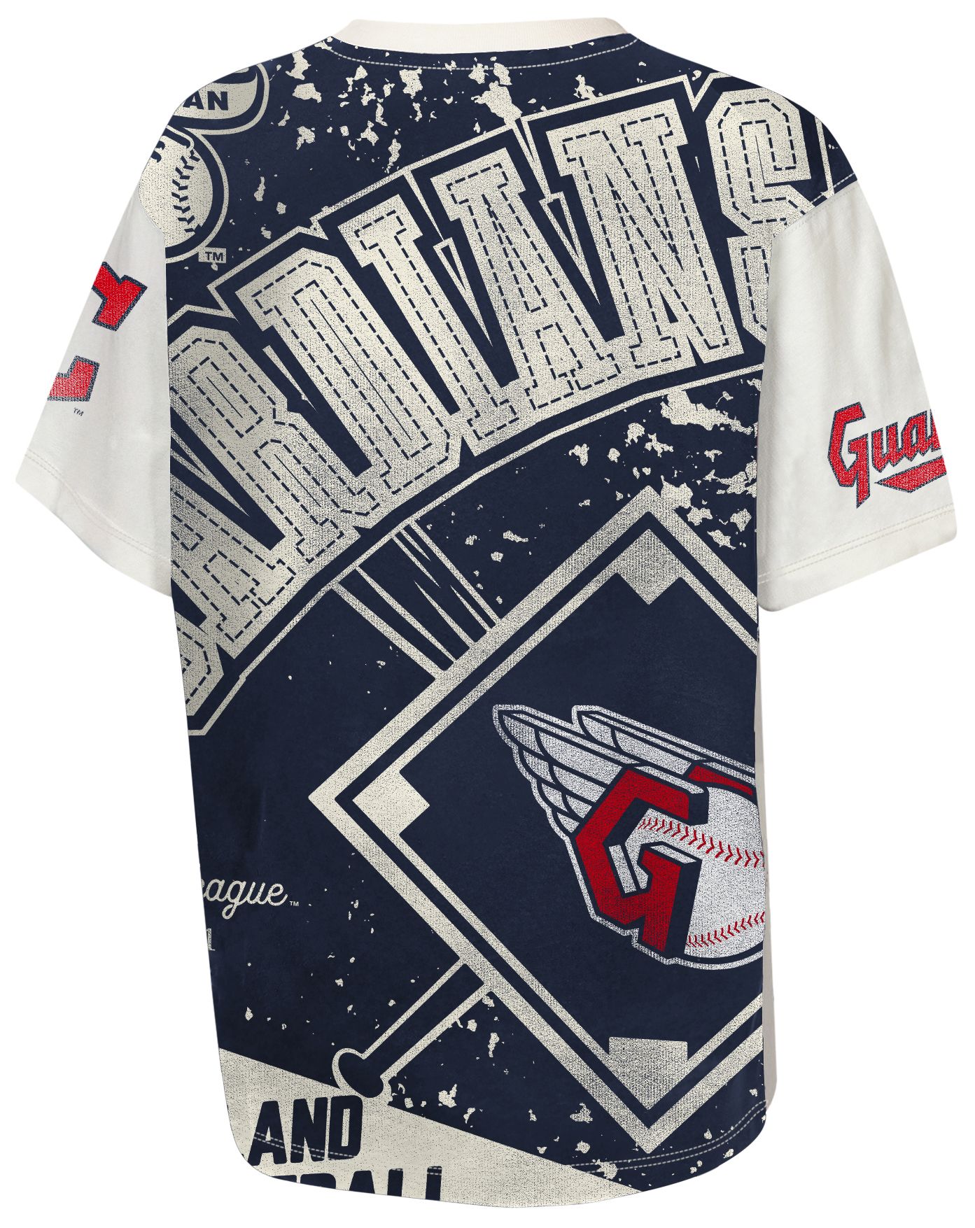 MLB Team Apparel Youth Cleveland Guardians Top Player All Over Print T-Shirt product image