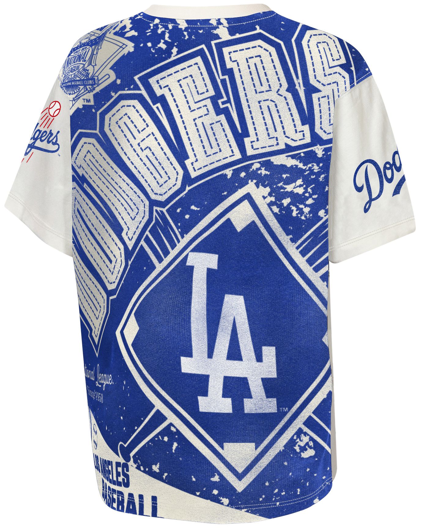 MLB Team Apparel Youth Los Angeles Dodgers Top Player All Over Print T-Shirt product image