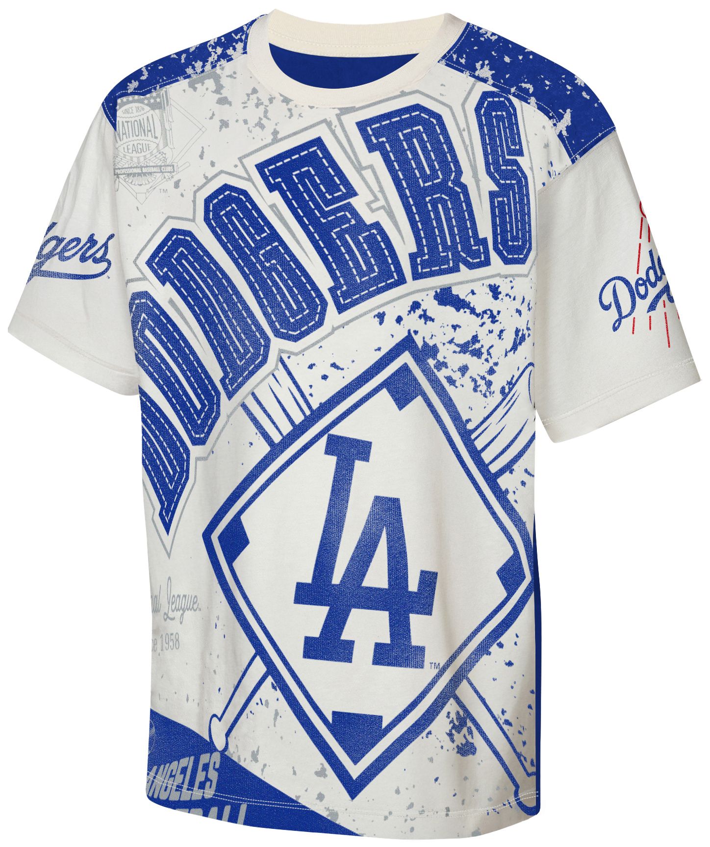 MLB Team Apparel Youth Los Angeles Dodgers Top Player All Over Print T-Shirt product image