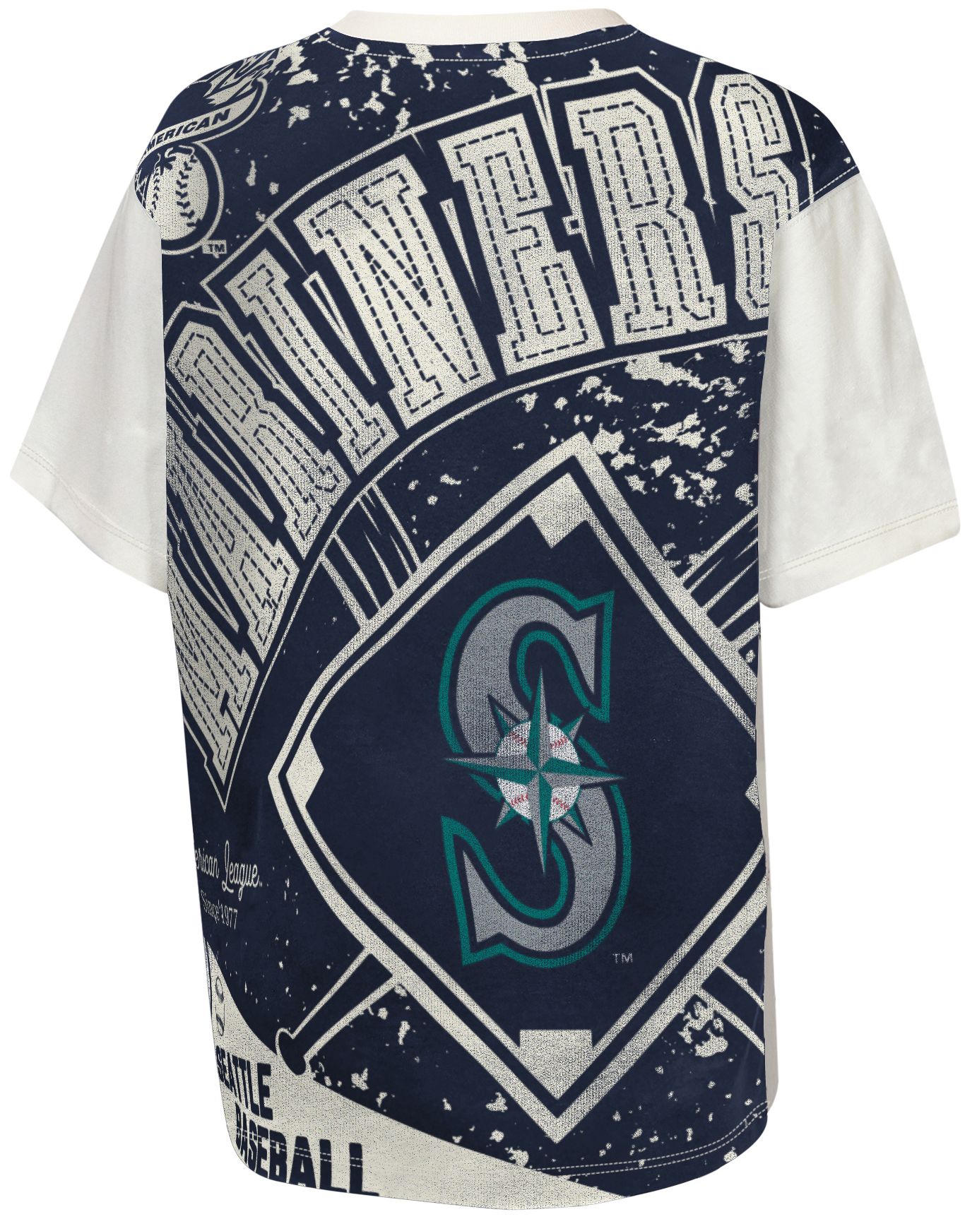 MLB Team Apparel Youth Seattle Mariners Top Player All Over Print T-Shirt product image