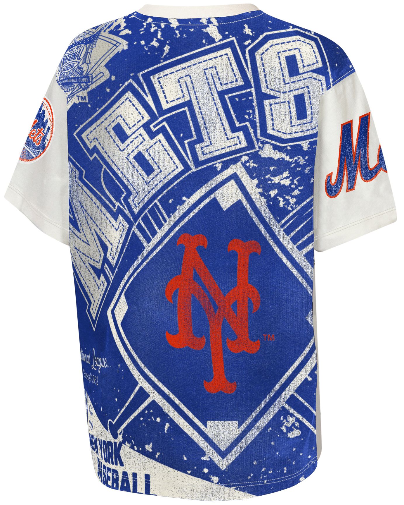 MLB Team Apparel Youth New York Mets Top Player All Over Print T-Shirt product image