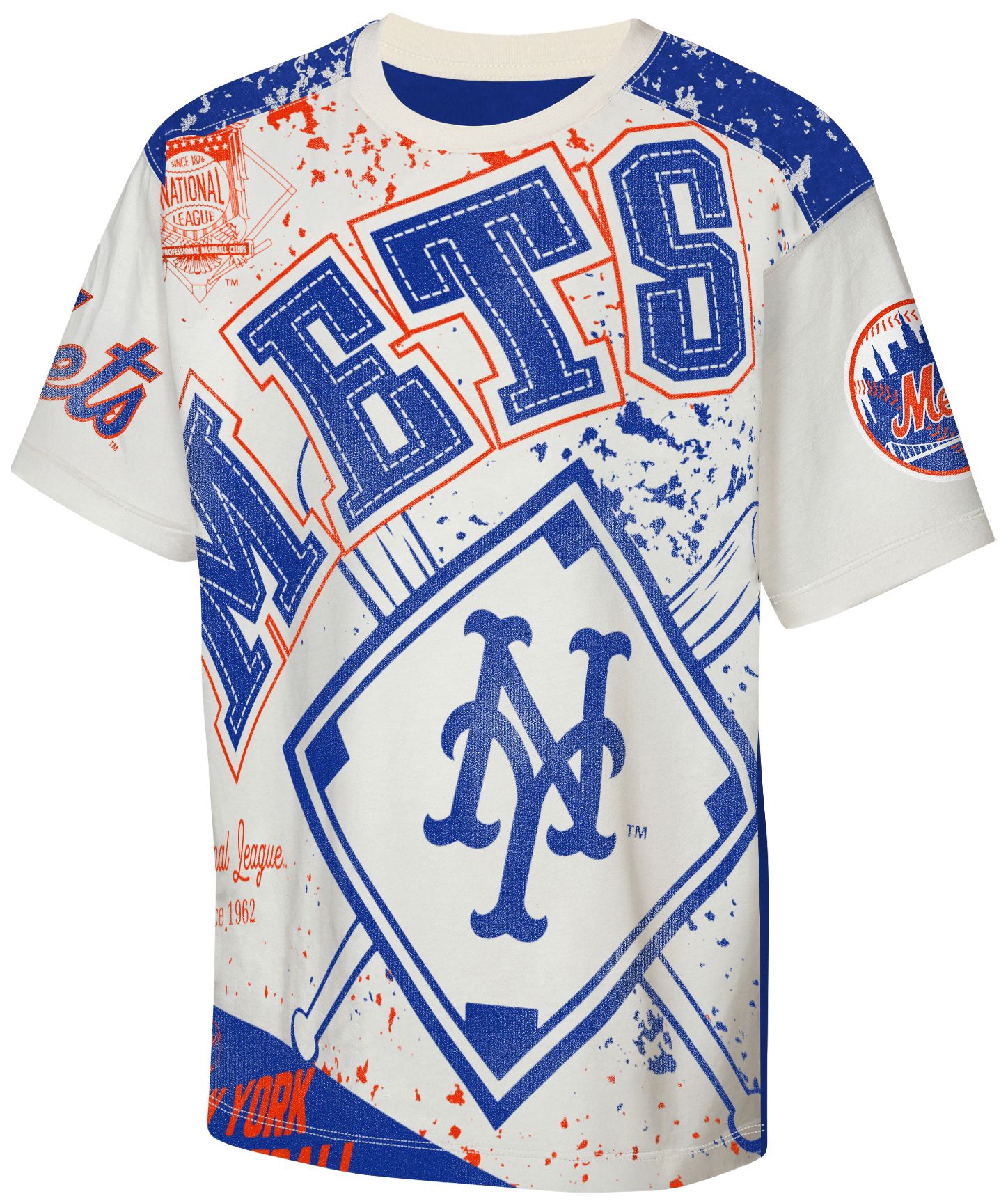 MLB Team Apparel Youth New York Mets Top Player All Over Print T-Shirt product image
