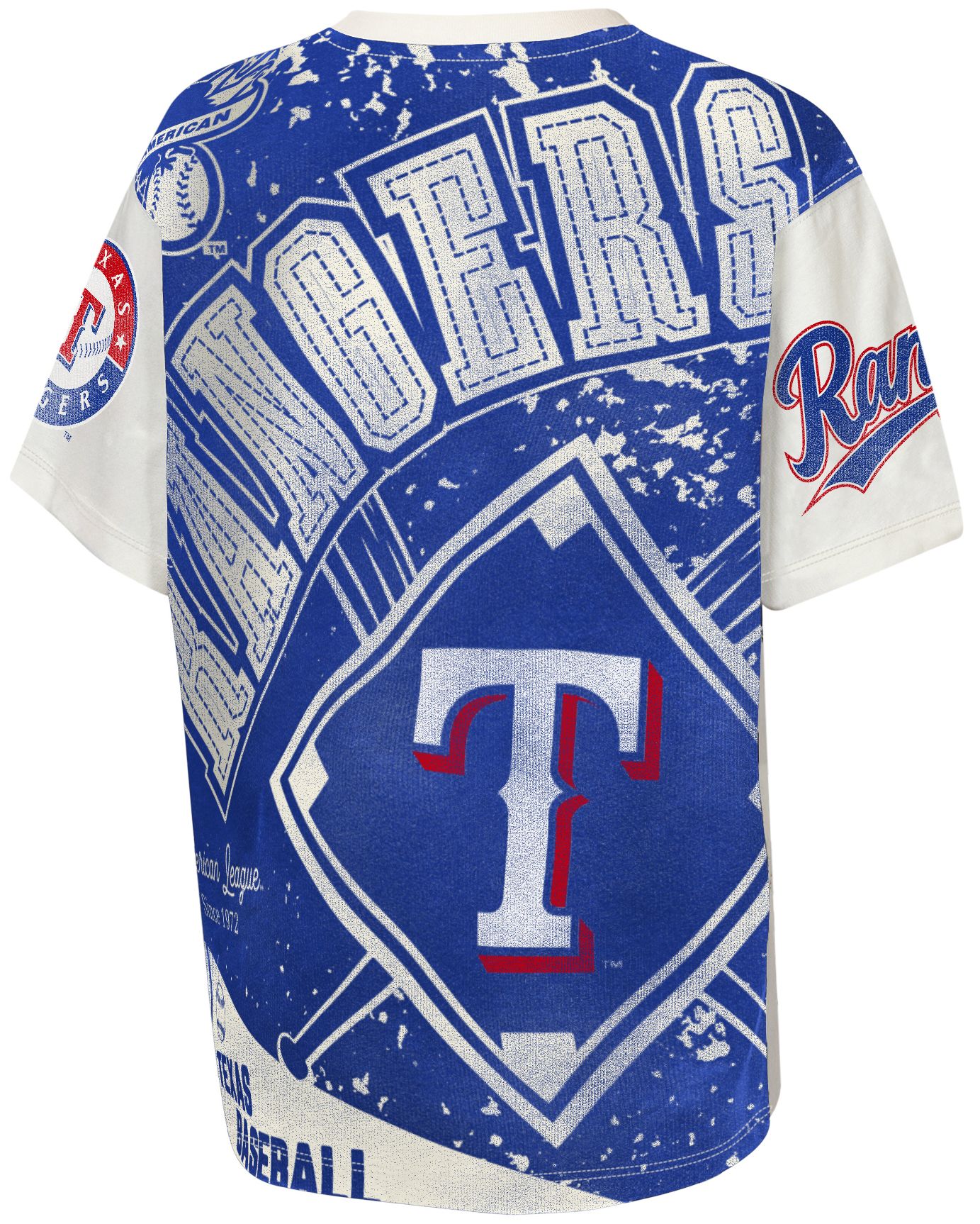 MLB Team Apparel Youth Texas Rangers Top Player All Over Print T-Shirt product image
