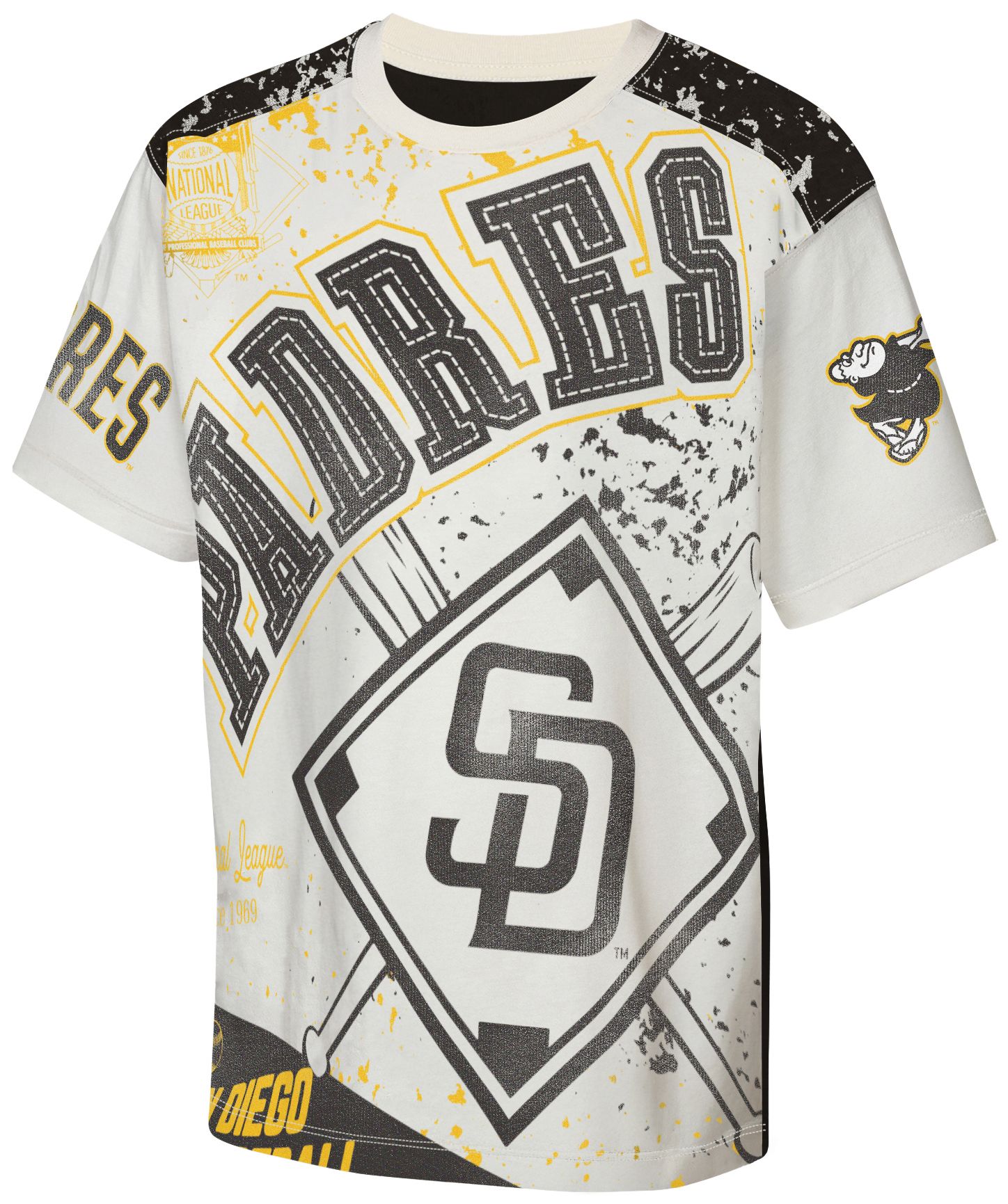 MLB Team Apparel Youth San Diego Padres Top Player All Over Print T-Shirt product image