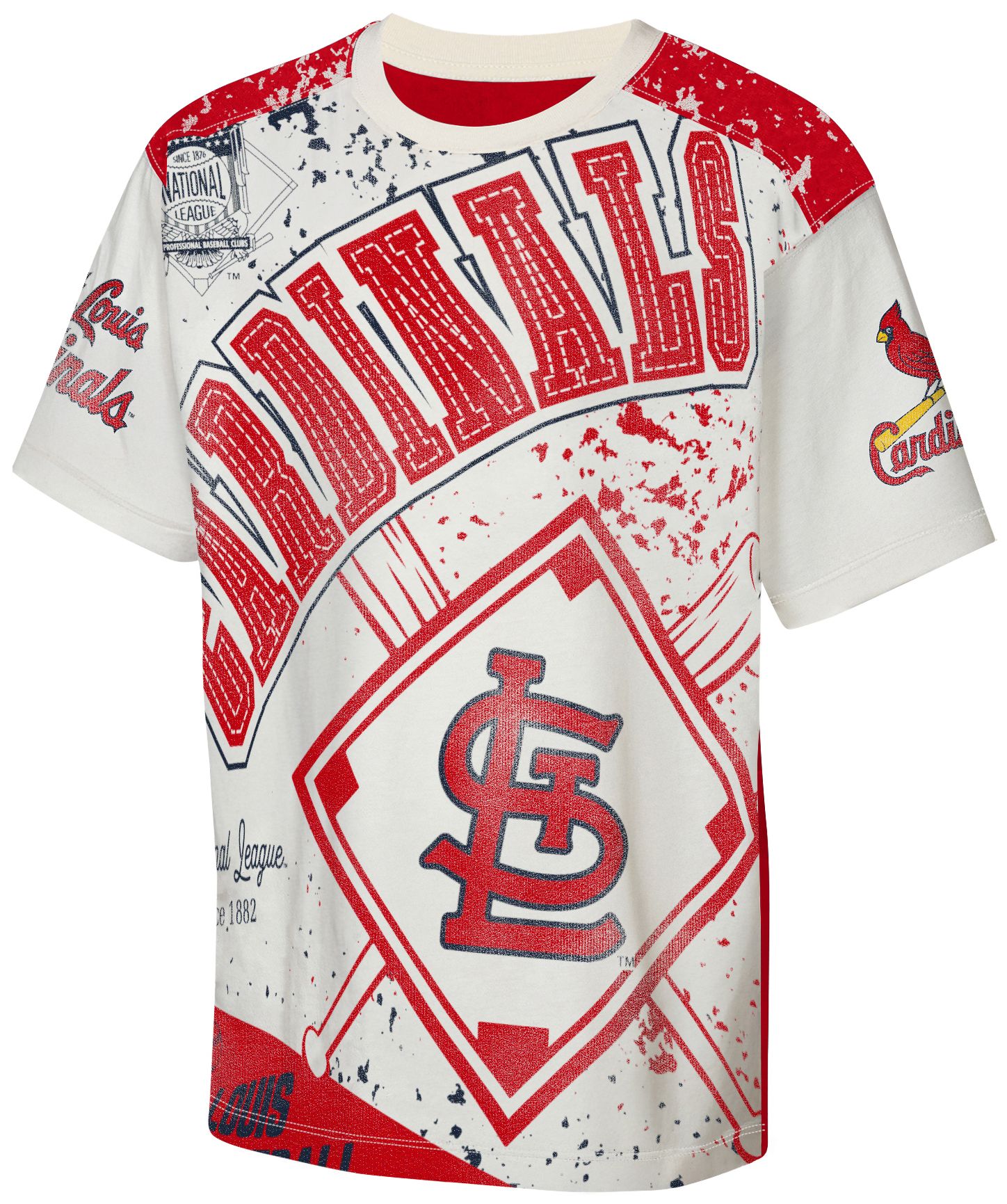 MLB Team Apparel Youth St. Louis Cardinals Top Player All Over Print T-Shirt product image