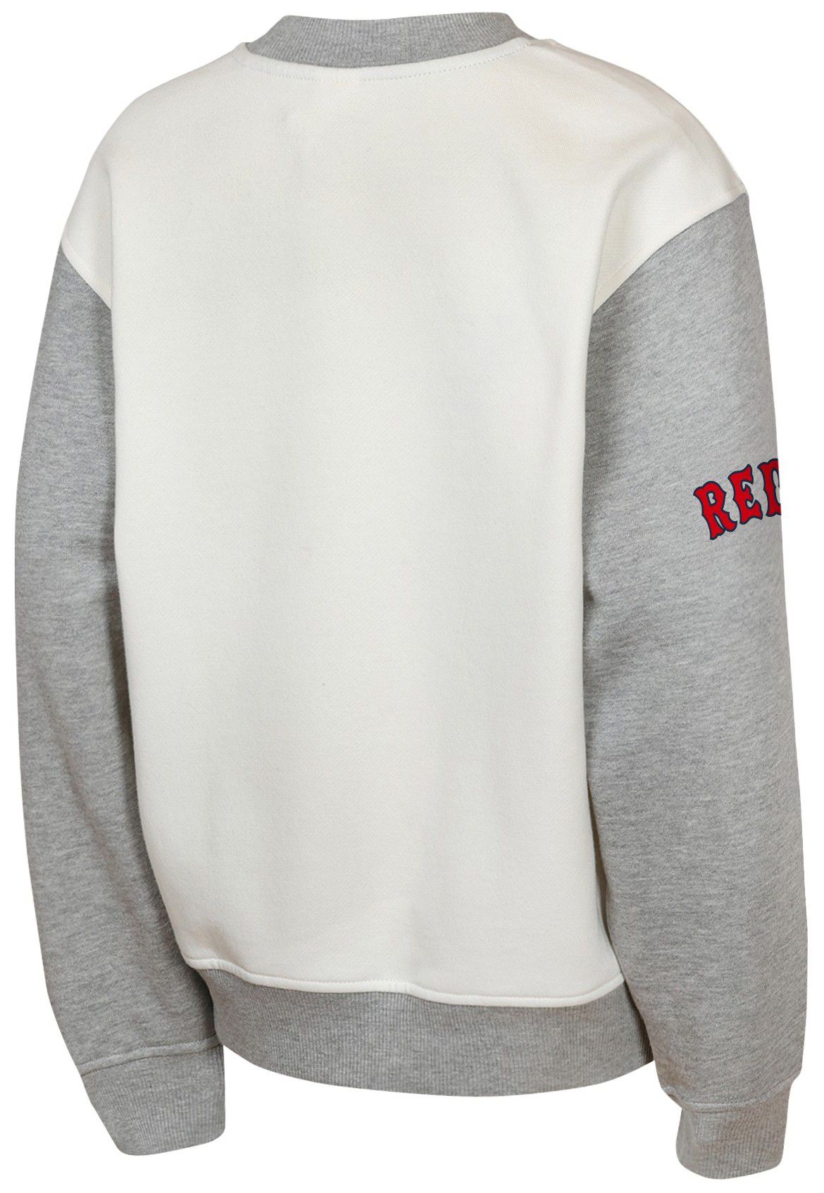 MLB Team Apparel Youth Boston Red Sox Tan Power Hit Crewneck Sweatshirt product image