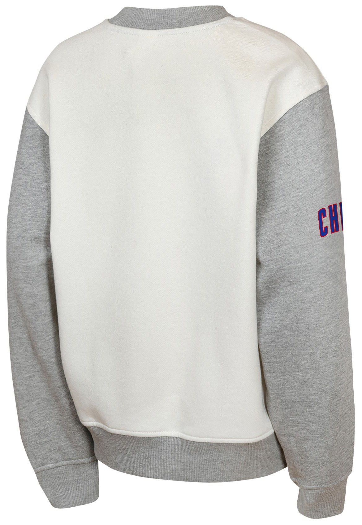 MLB Team Apparel Youth Chicago Cubs Tan Power Hit Crewneck Sweatshirt product image