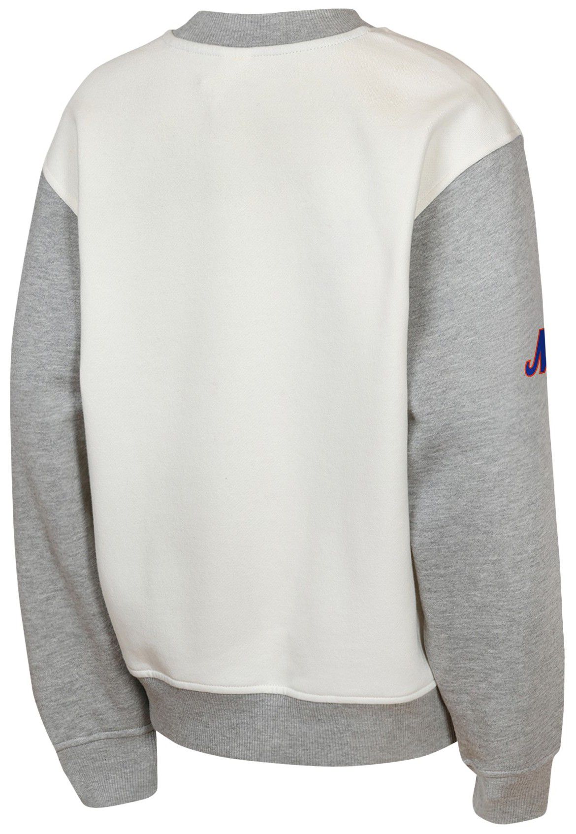 MLB Team Apparel Youth New York Mets Tan Power Hit Crewneck Sweatshirt product image