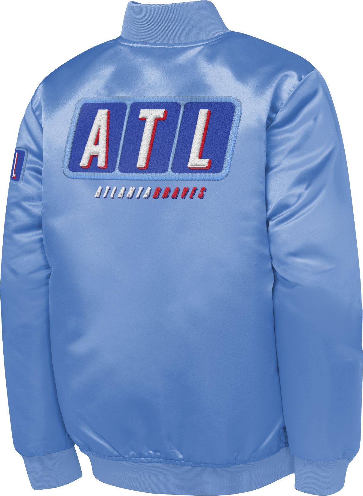 MLB Team Apparel Youth Atlanta Braves Tan 2026 City Connect Satin Jacket product image