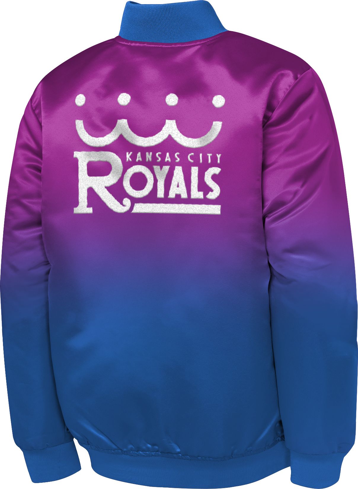 MLB Team Apparel Youth Kansas City Royals Tan 2026 City Connect Satin Jacket product image