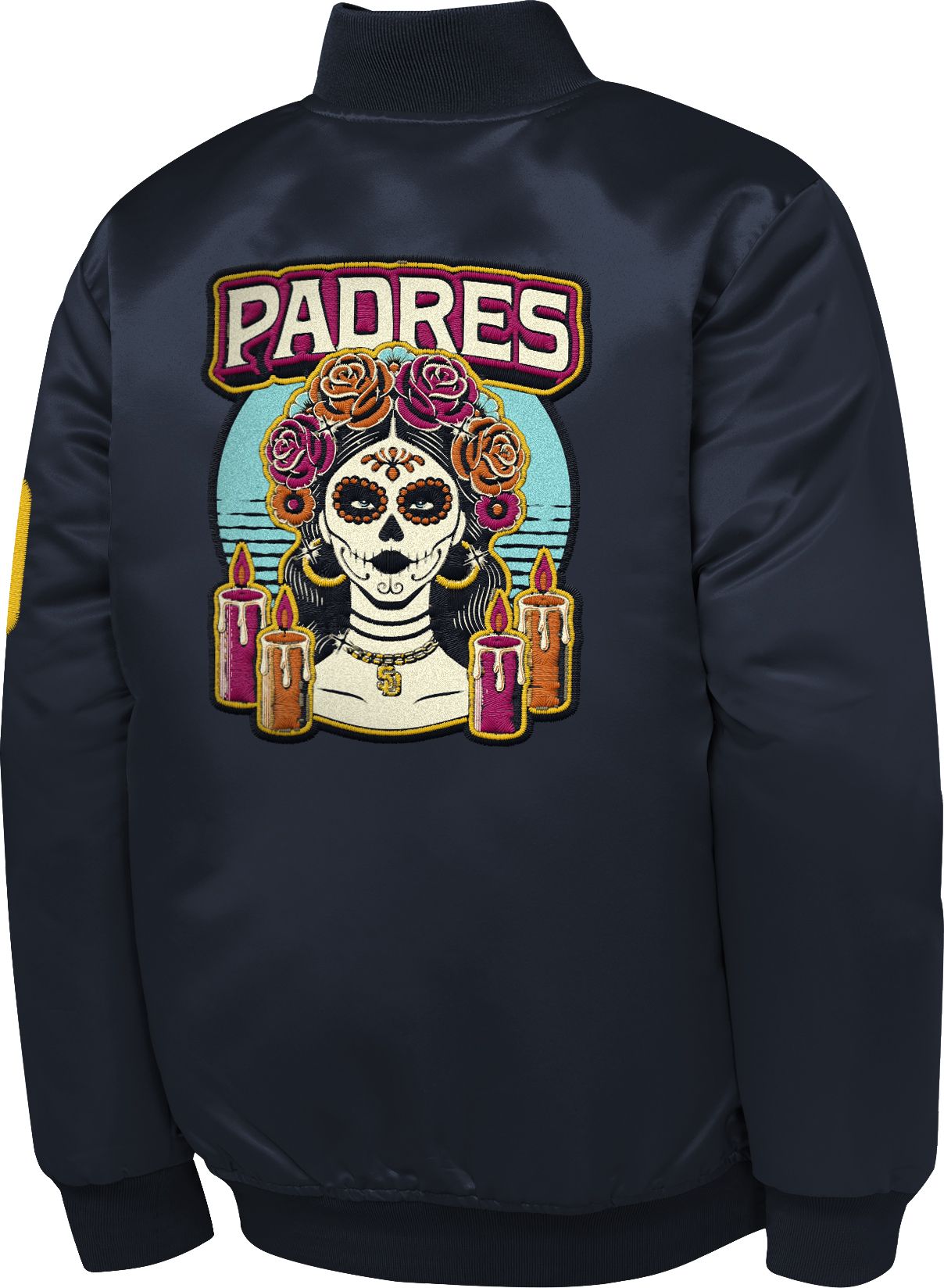 MLB Team Apparel Youth San Diego Padres Tan 2026 City Connect Satin Jacket product image