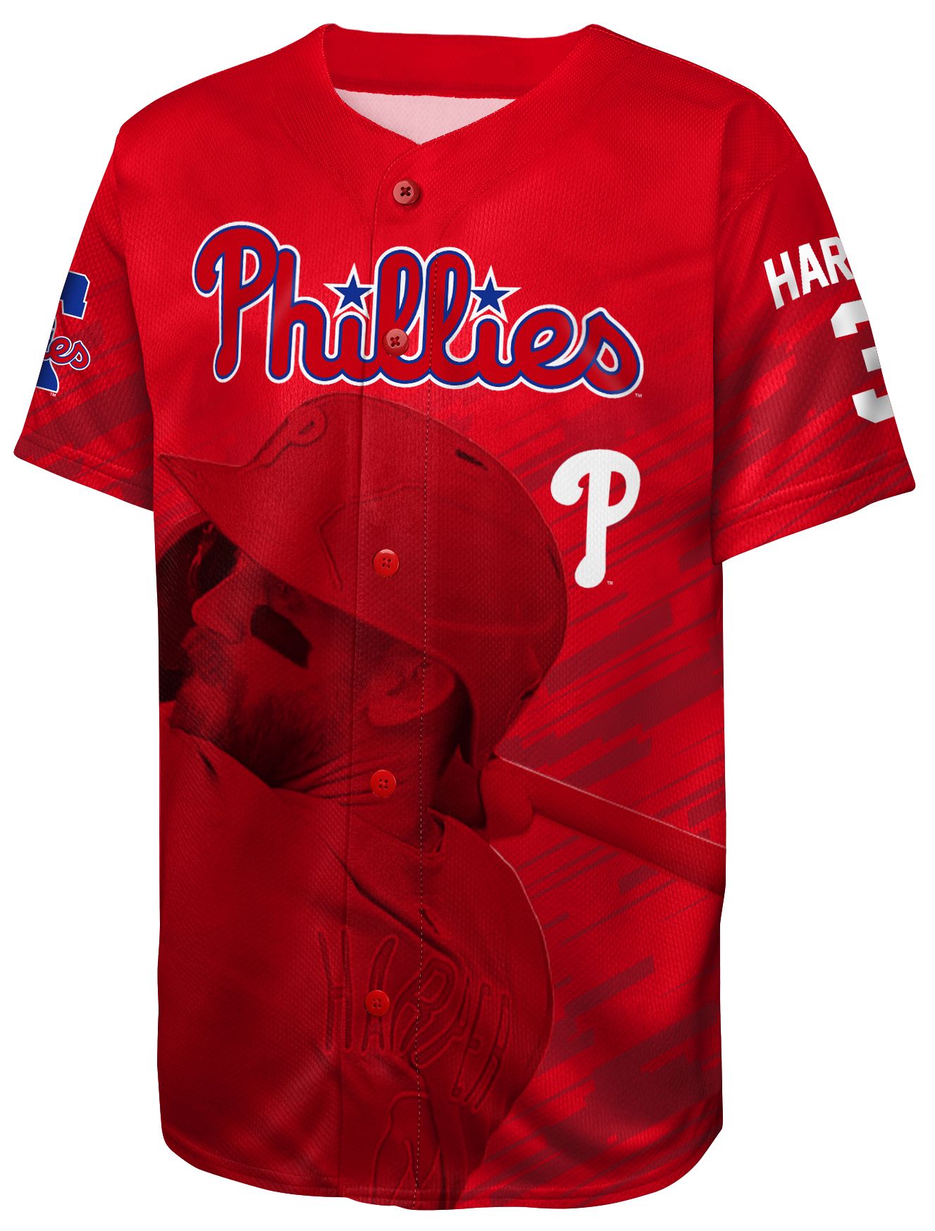 Nike Youth Philadelphia Phillies Bryce Harper #3 Satin Replica Jersey product image