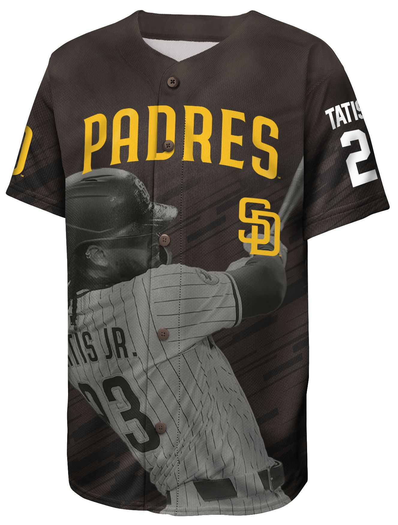 Nike Youth San Diego Padres Fernando Tatis Jr. #23 Satin Replica Jersey product image