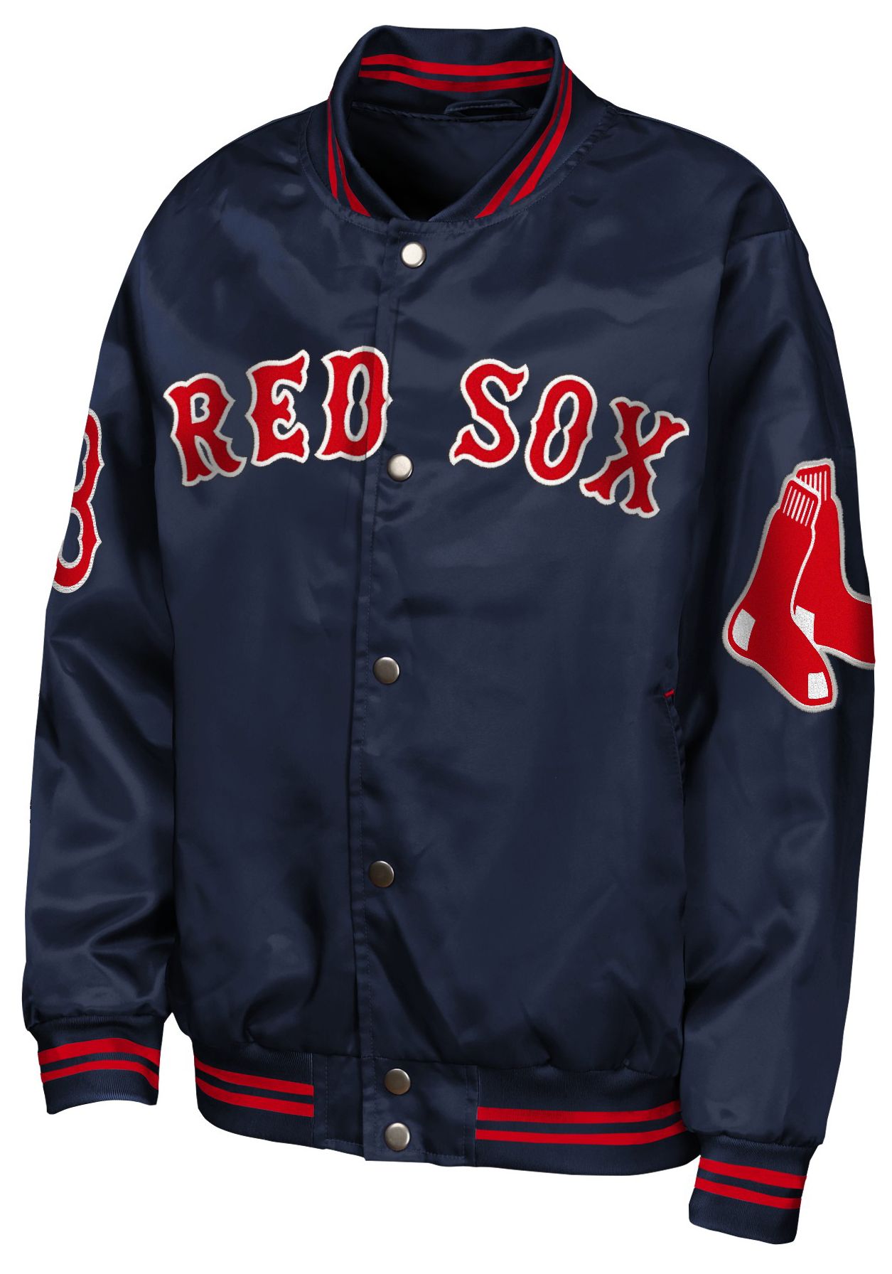 MLB Team Apparel Youth Boston Red Sox  Tailsweep Satin Jacket product image