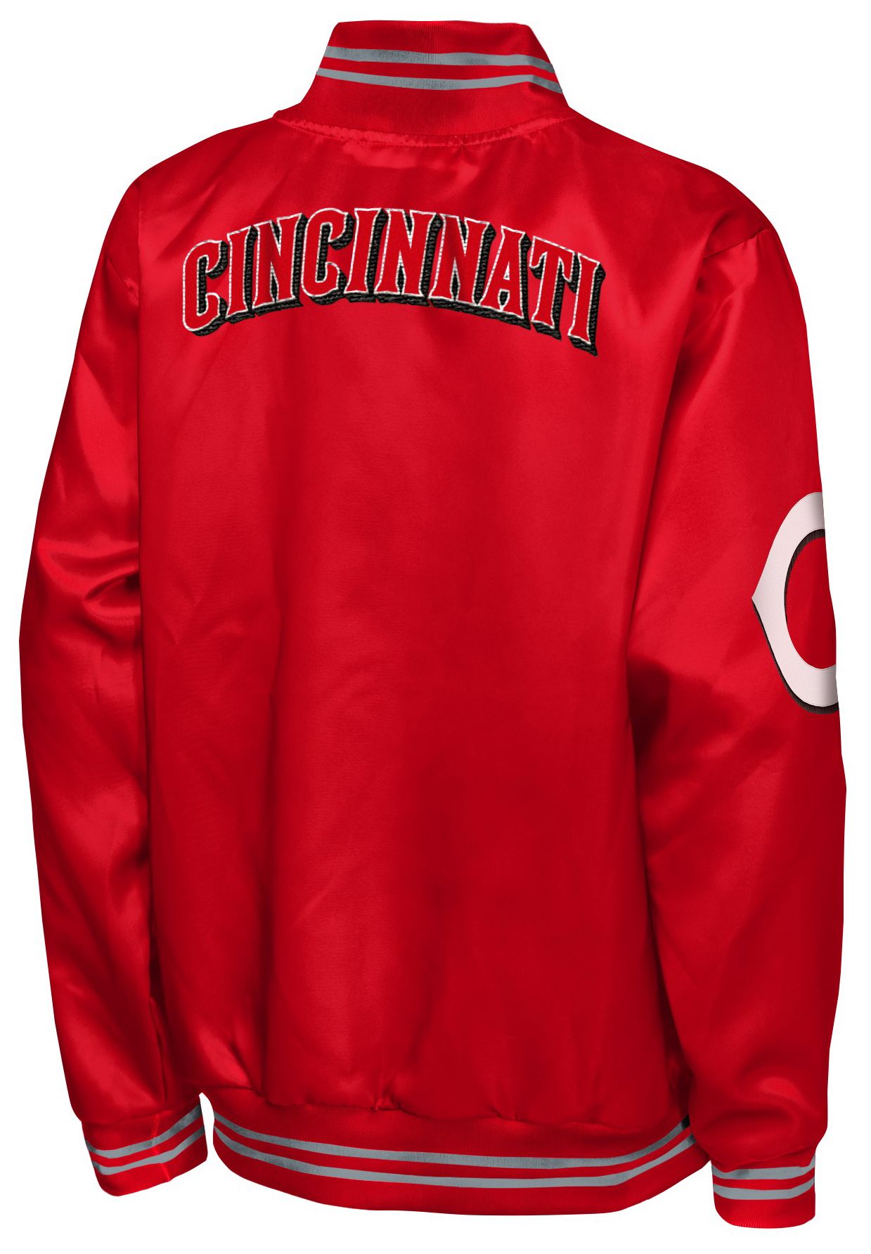MLB Team Apparel Youth Cincinnati Reds  Tailsweep Satin Jacket product image
