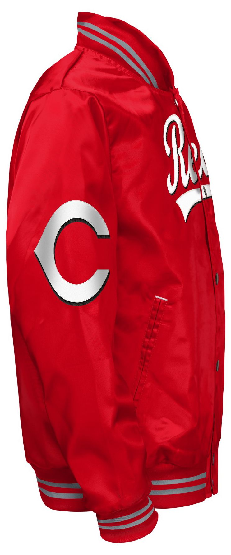 MLB Team Apparel Youth Cincinnati Reds  Tailsweep Satin Jacket product image